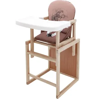 Стільчик-трансформер Babyroom Вінні-230 eko капучино / шоколад (ведмедик з будильником)
