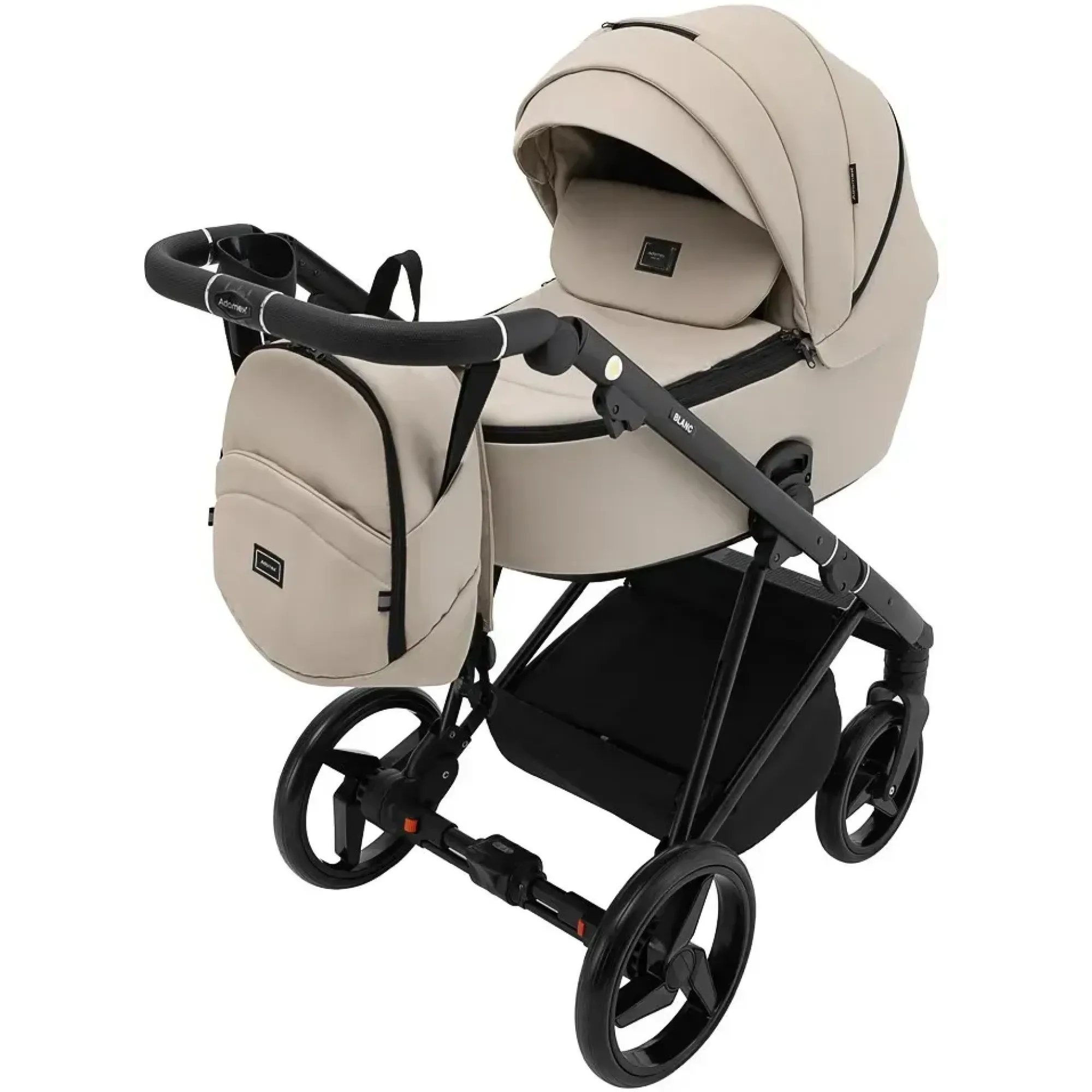 Коляска 2 в 1 Adamex Blanc Eco SA-7 лате