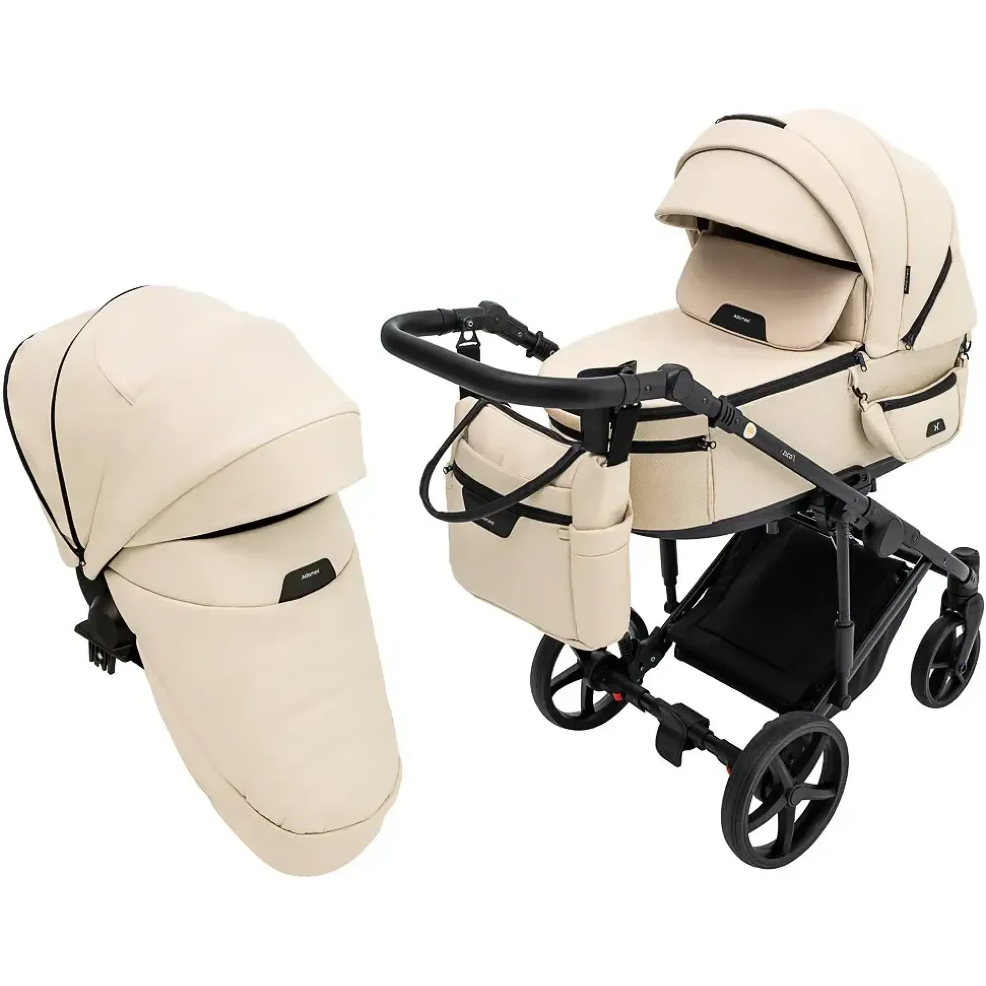 Коляска 2 в 1 Adamex Zico Eco Sa-8 бежевий