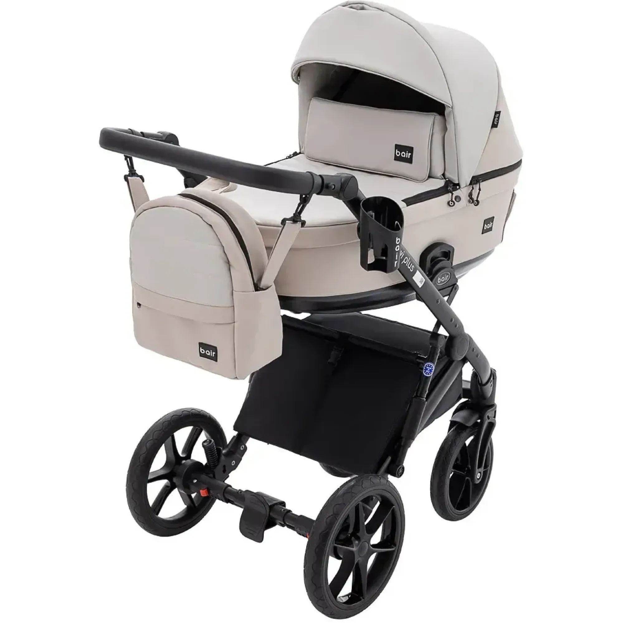 Коляска 2 в 1 Bair Kiwi Plus ECO BKP-32/33 бежевий / капучино