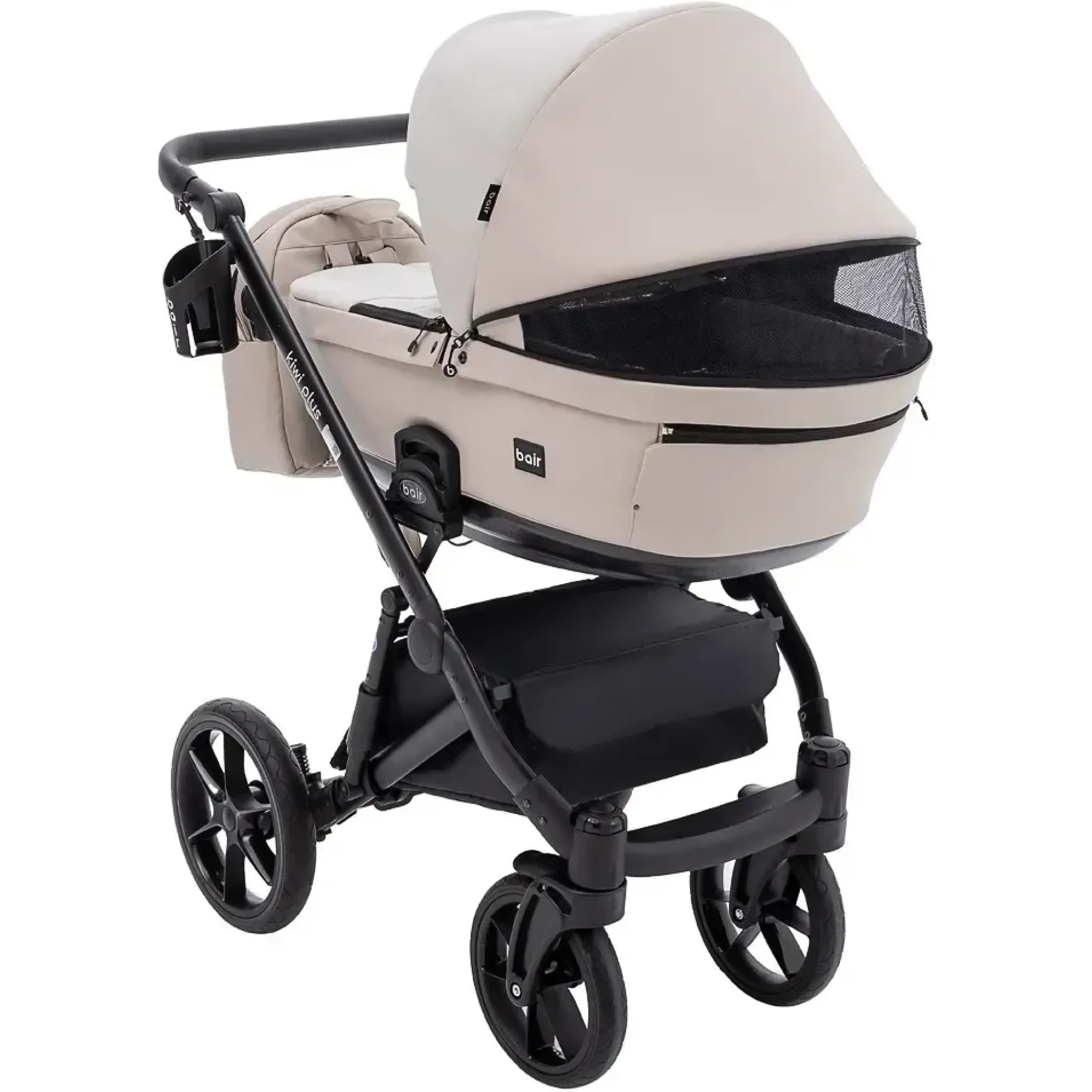 Коляска 2 в 1 Bair Kiwi Plus ECO BKP-32/33 бежевий / капучино