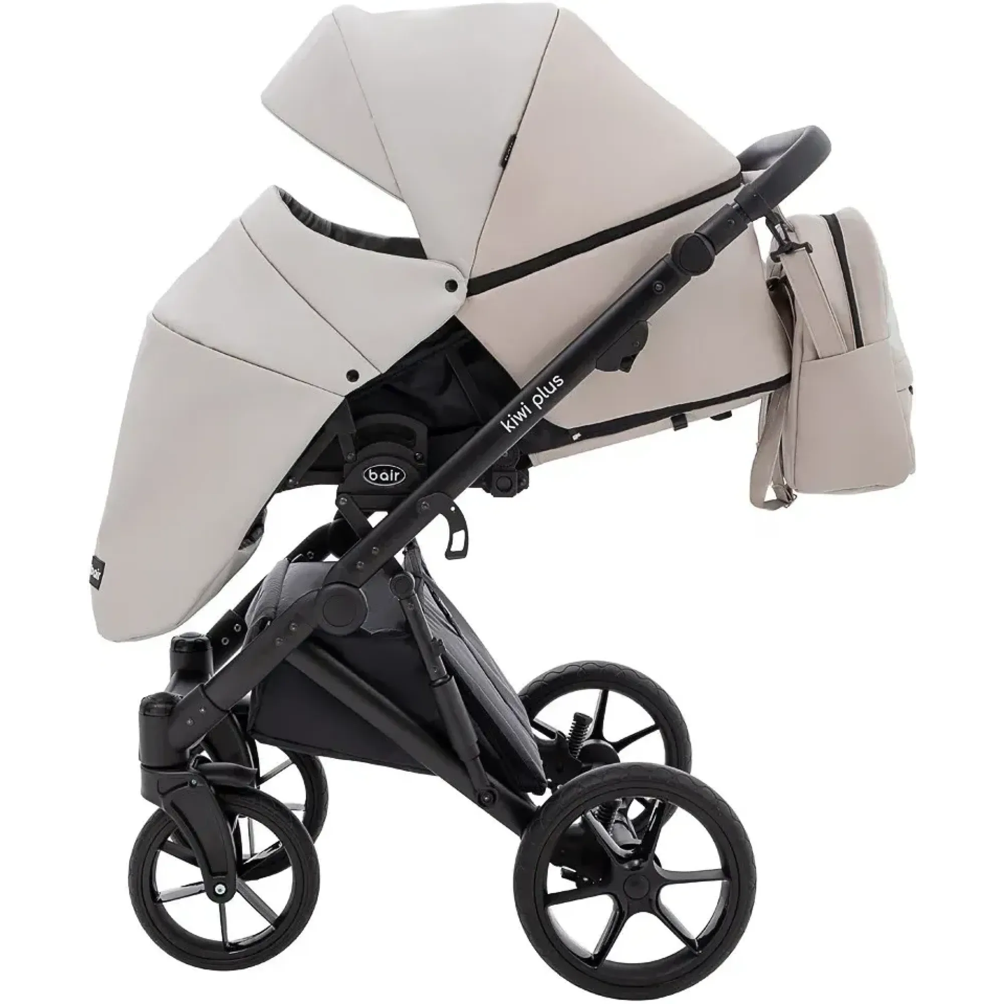 Коляска 2 в 1 Bair Kiwi Plus ECO BKP-32/33 бежевий / капучино