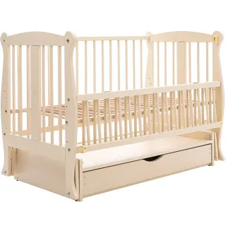 Ліжко Babyroom Грація DGMYO-3 маятник, ящик, відкидний бік бук слонова кістка