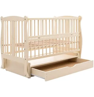 Ліжко Babyroom Грація DGMYO-3 маятник, ящик, відкидний бік бук слонова кістка