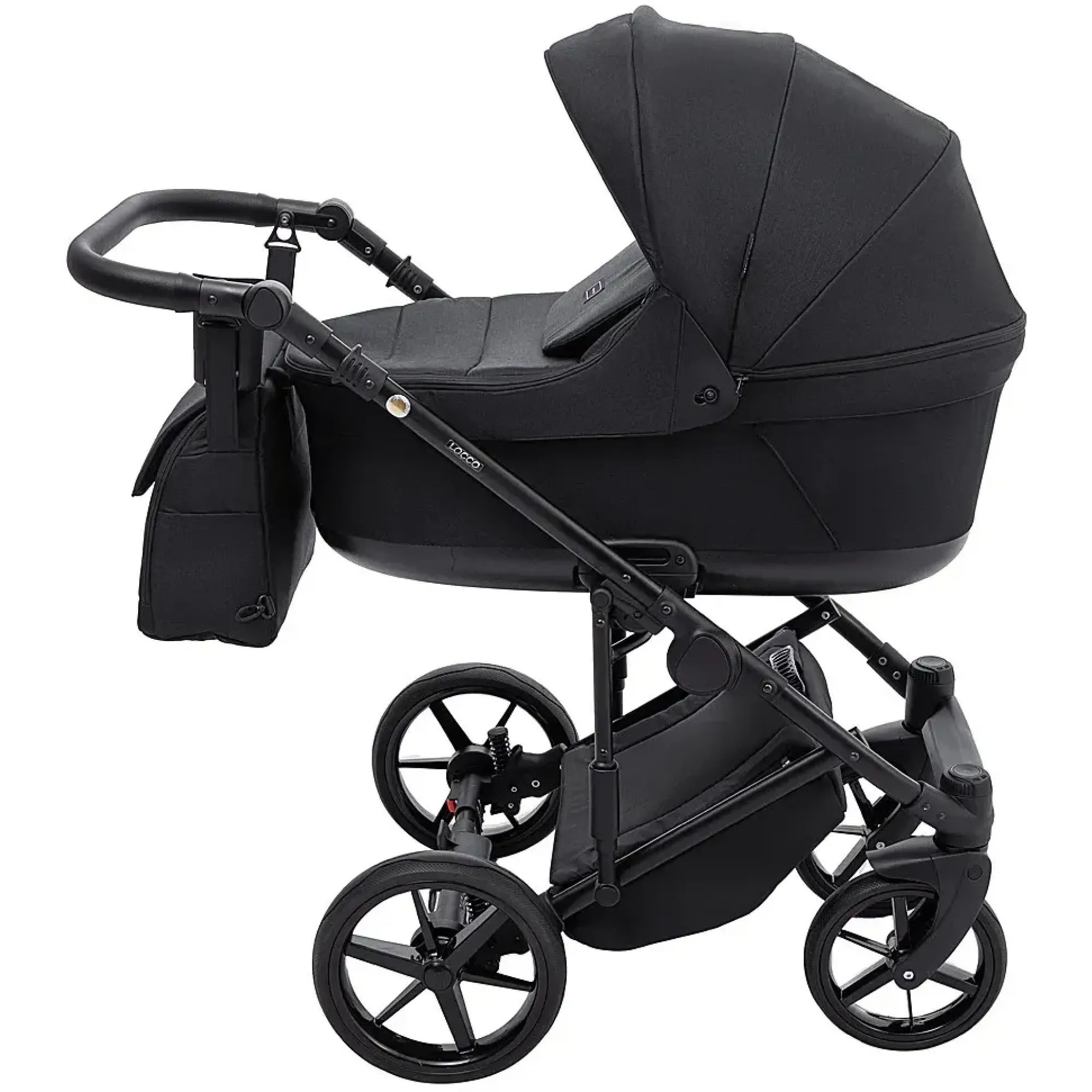 Коляска 2 в 1 Adamex Locco Lux TK-53 чорний