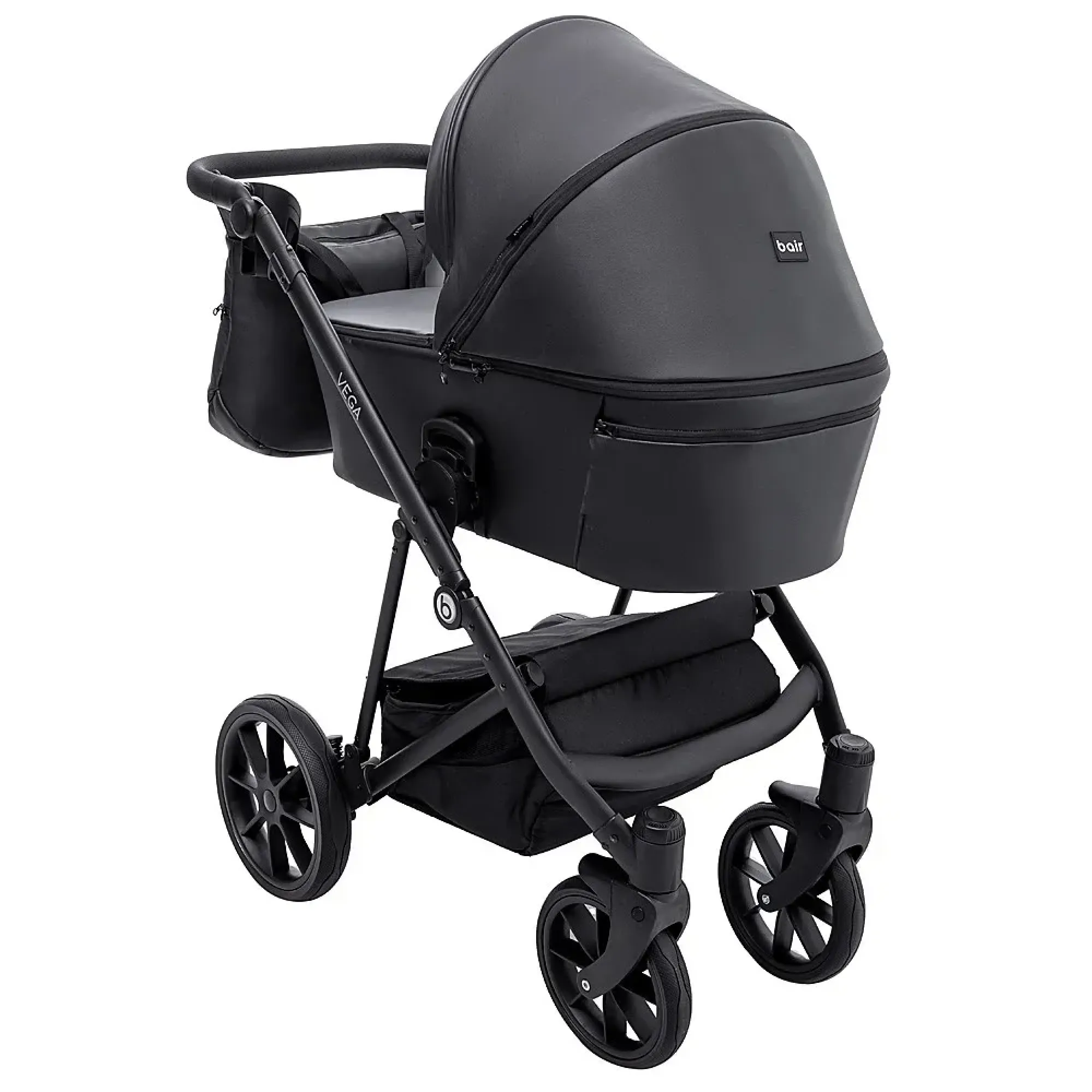 Коляска 2 в 1 Bair Vega ECO VE-12 чорний