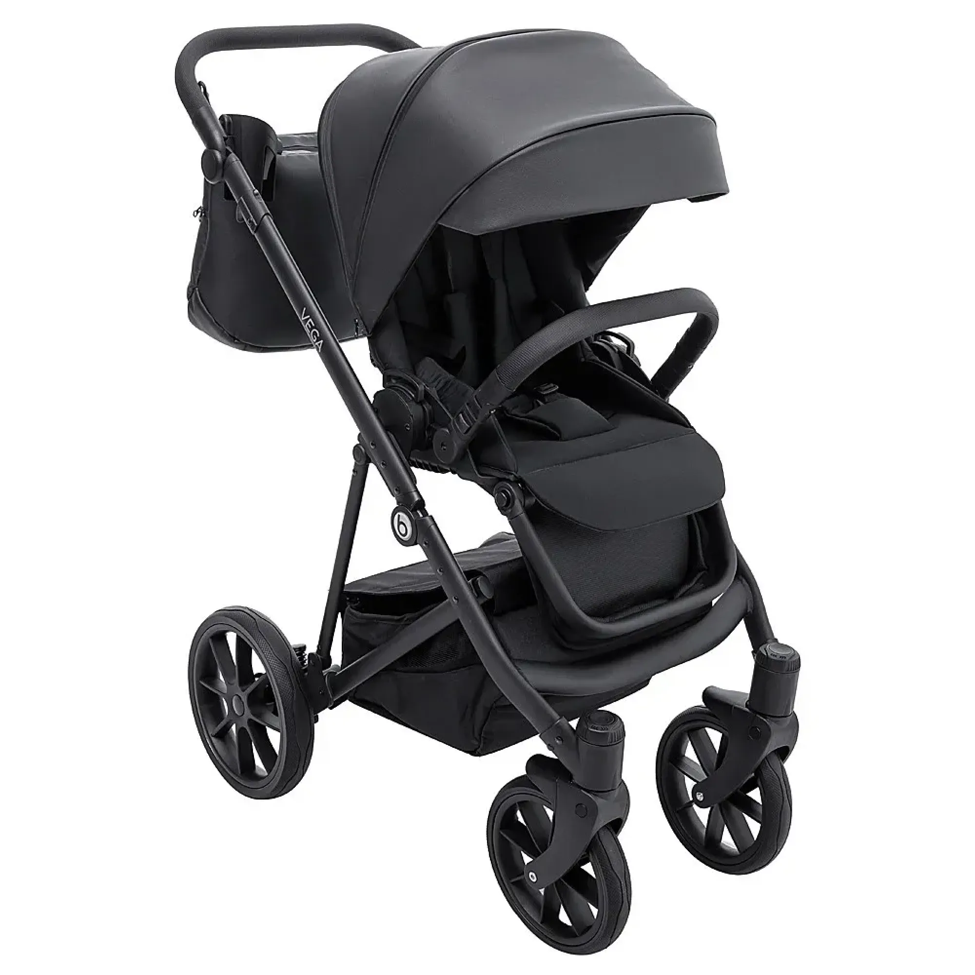 Коляска 2 в 1 Bair Vega ECO VE-12 чорний