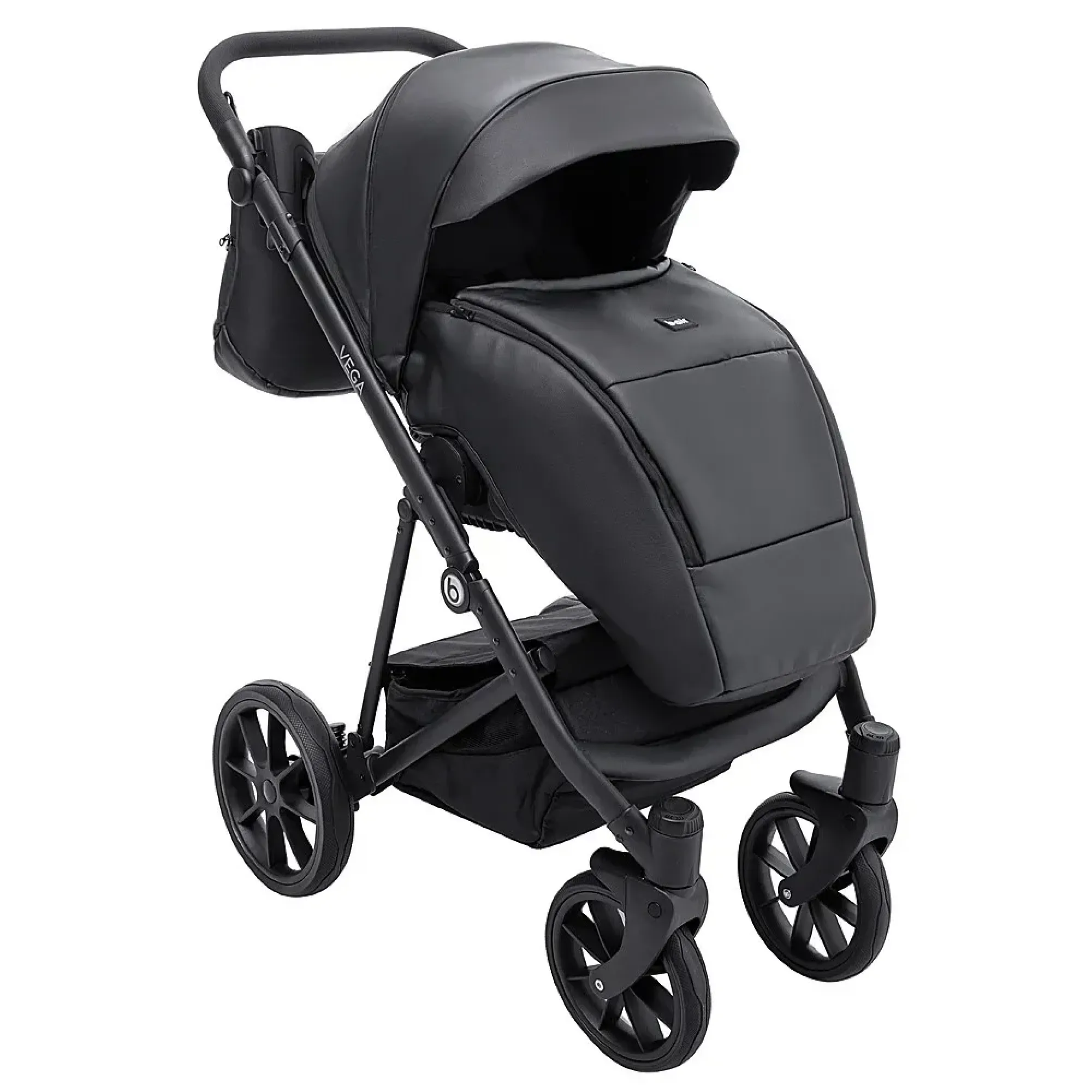 Коляска 2 в 1 Bair Vega ECO VE-12 чорний