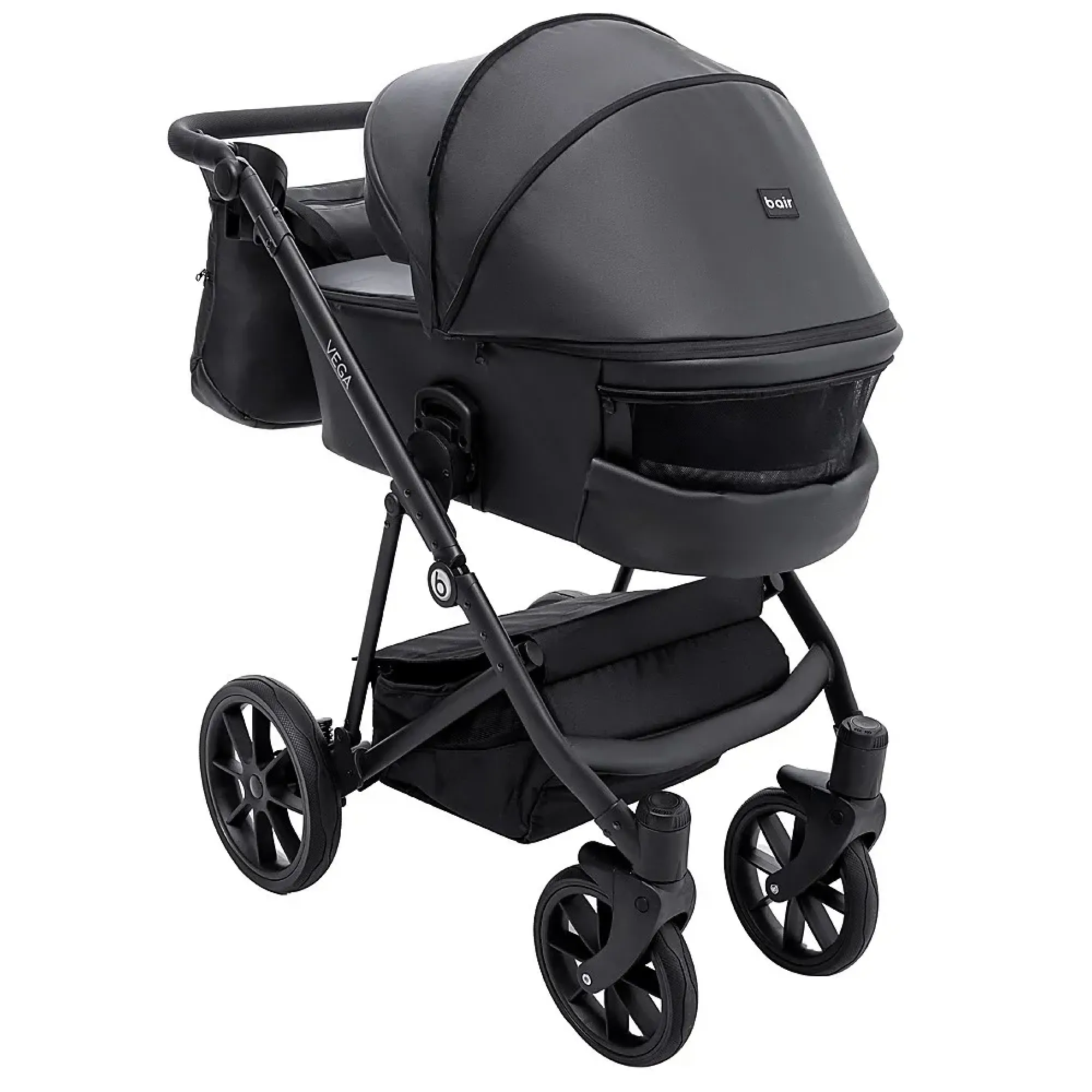 Коляска 2 в 1 Bair Vega ECO VE-12 чорний
