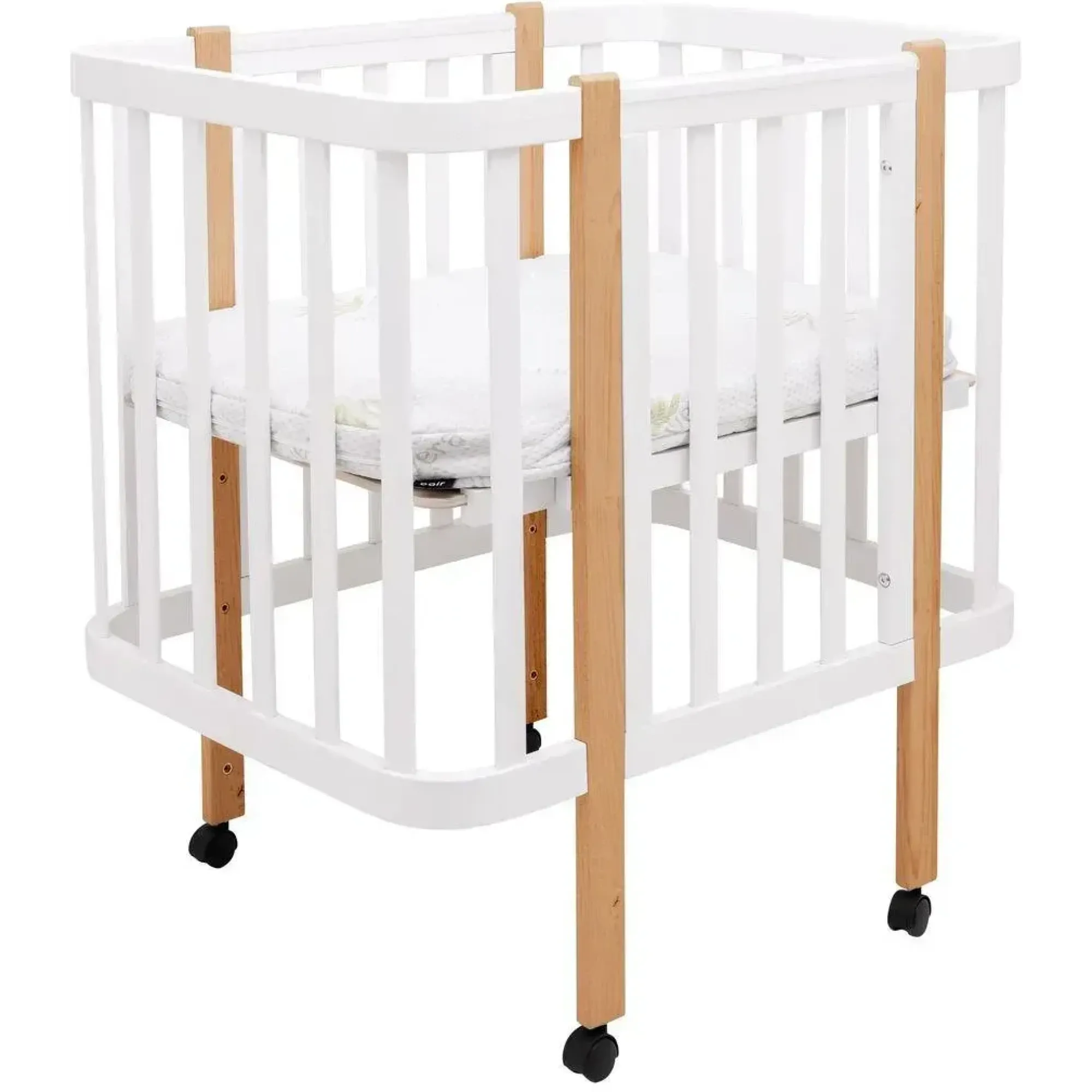 Ліжко Babyroom Місяць LU-1 білий / натуральний