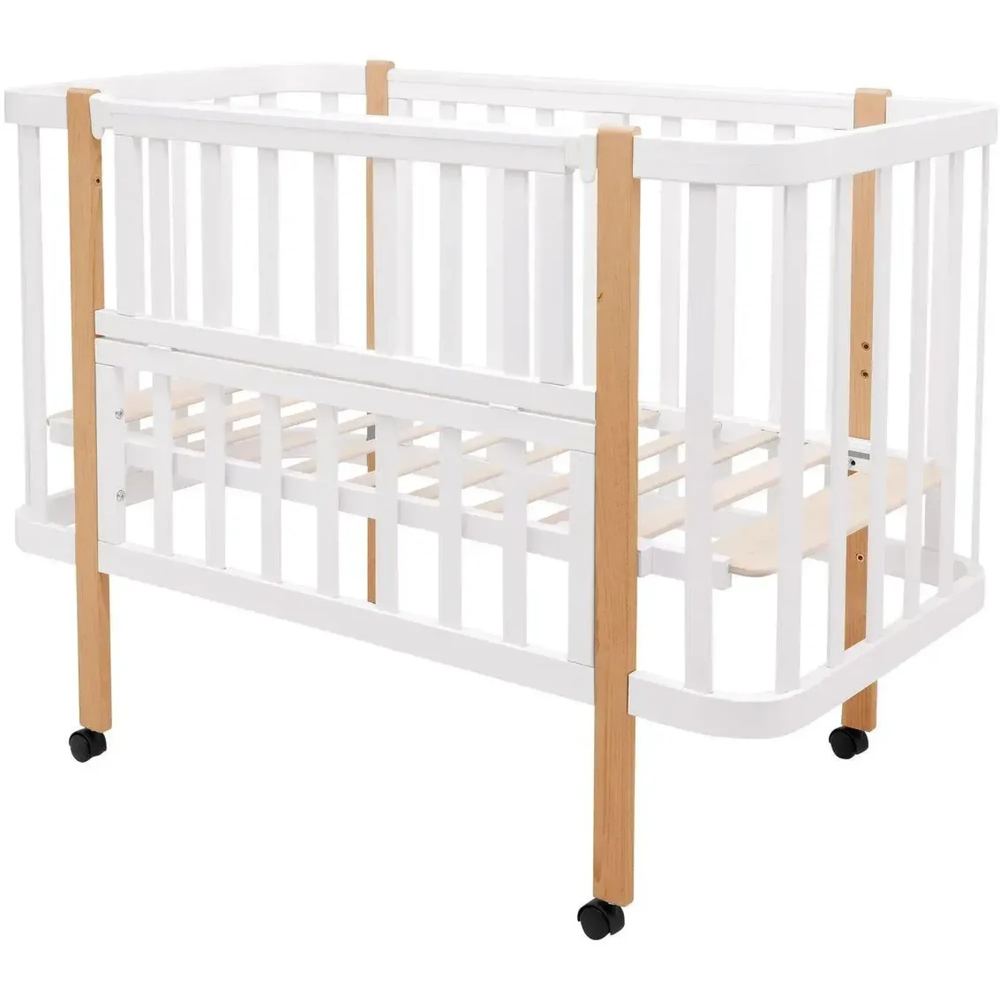 Ліжко Babyroom Місяць LU-1 білий / натуральний