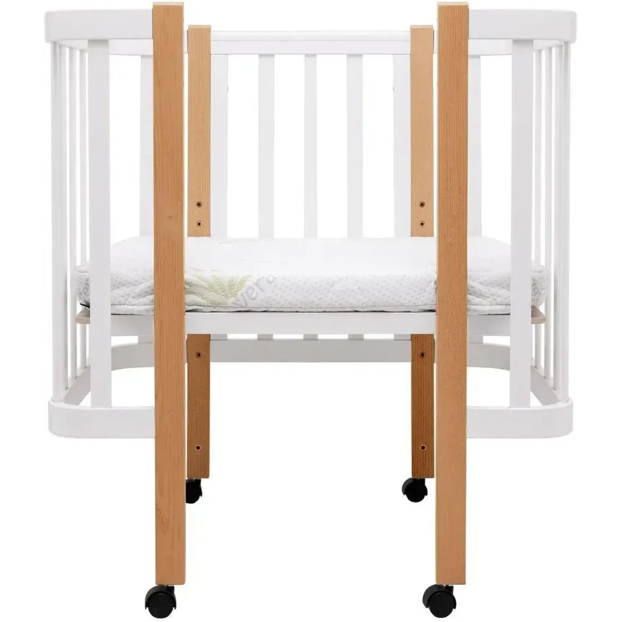 Ліжко Babyroom Місяць LU-1 білий / натуральний