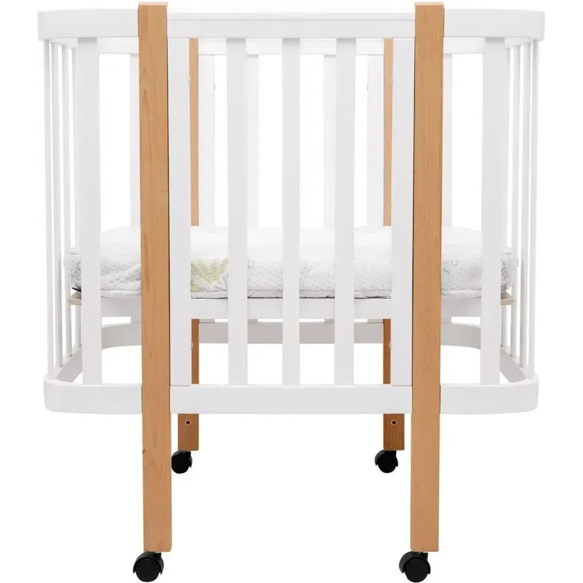 Ліжко Babyroom Місяць LU-1 білий / натуральний