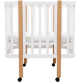 Ліжко Babyroom Місяць LU-1 білий / натуральний