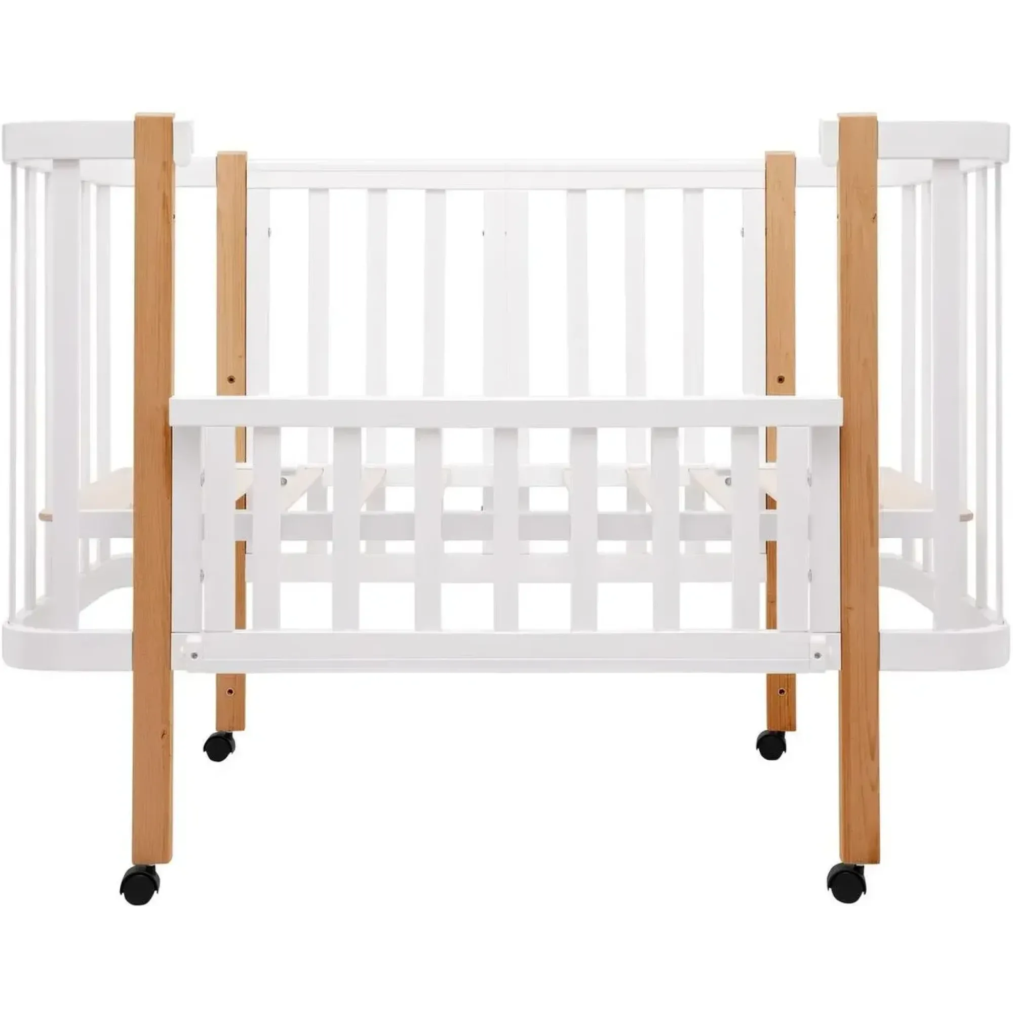 Ліжко Babyroom Місяць LU-1 білий / натуральний