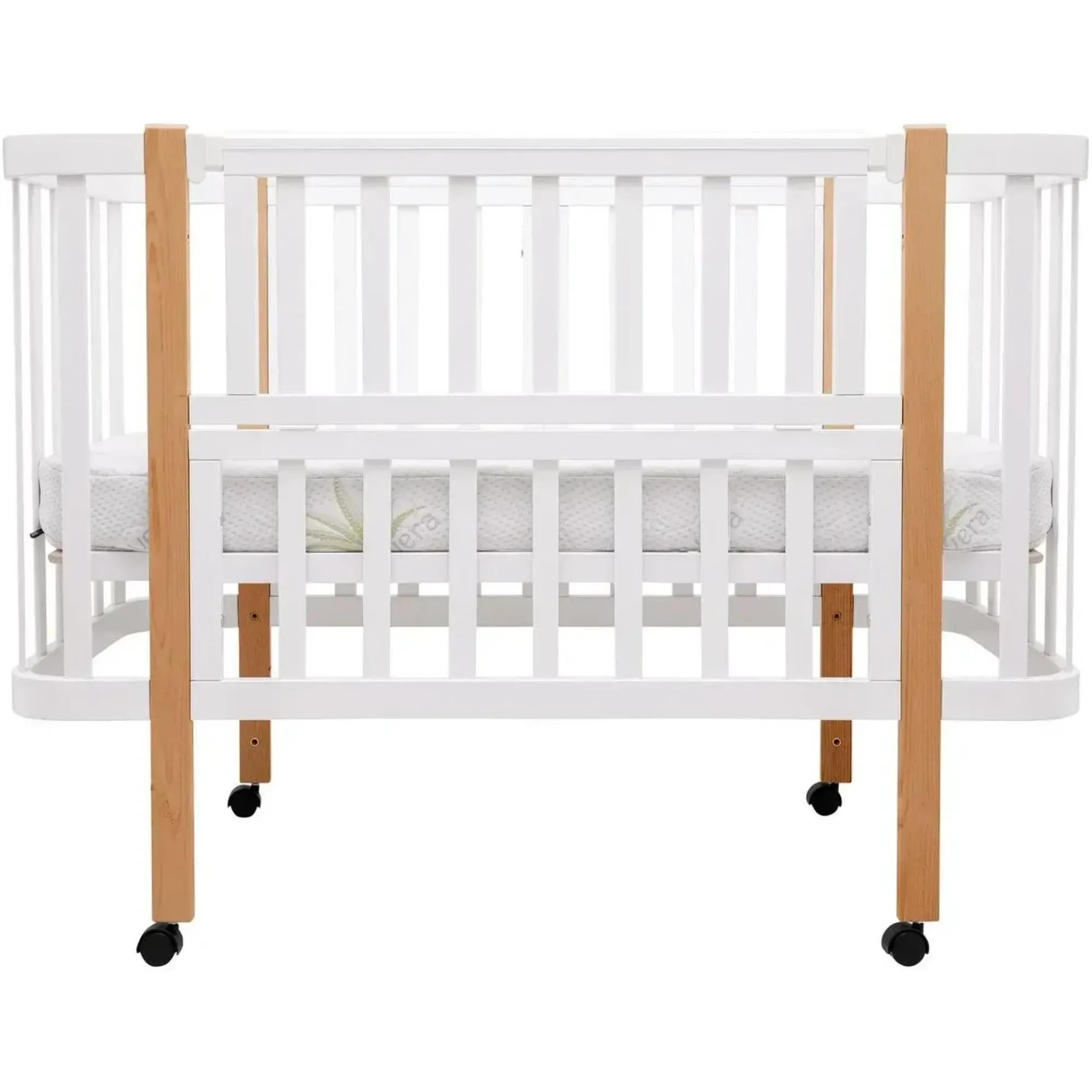 Ліжко Babyroom Місяць LU-1 білий / натуральний