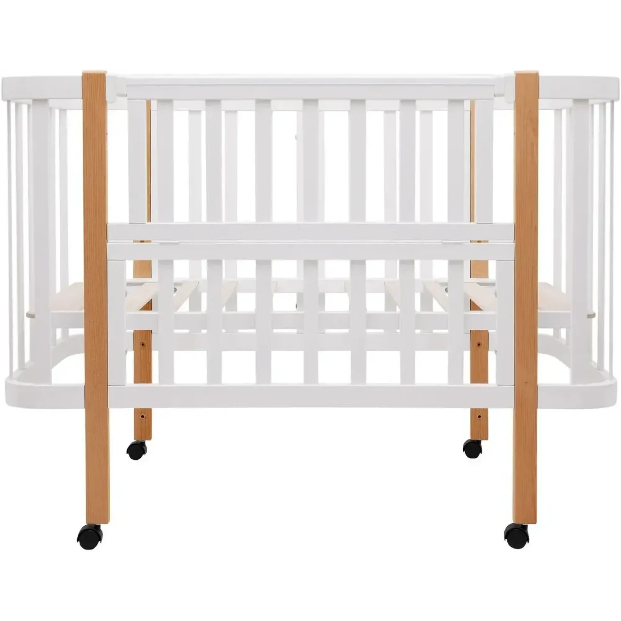 Ліжко Babyroom Місяць LU-1 білий / натуральний