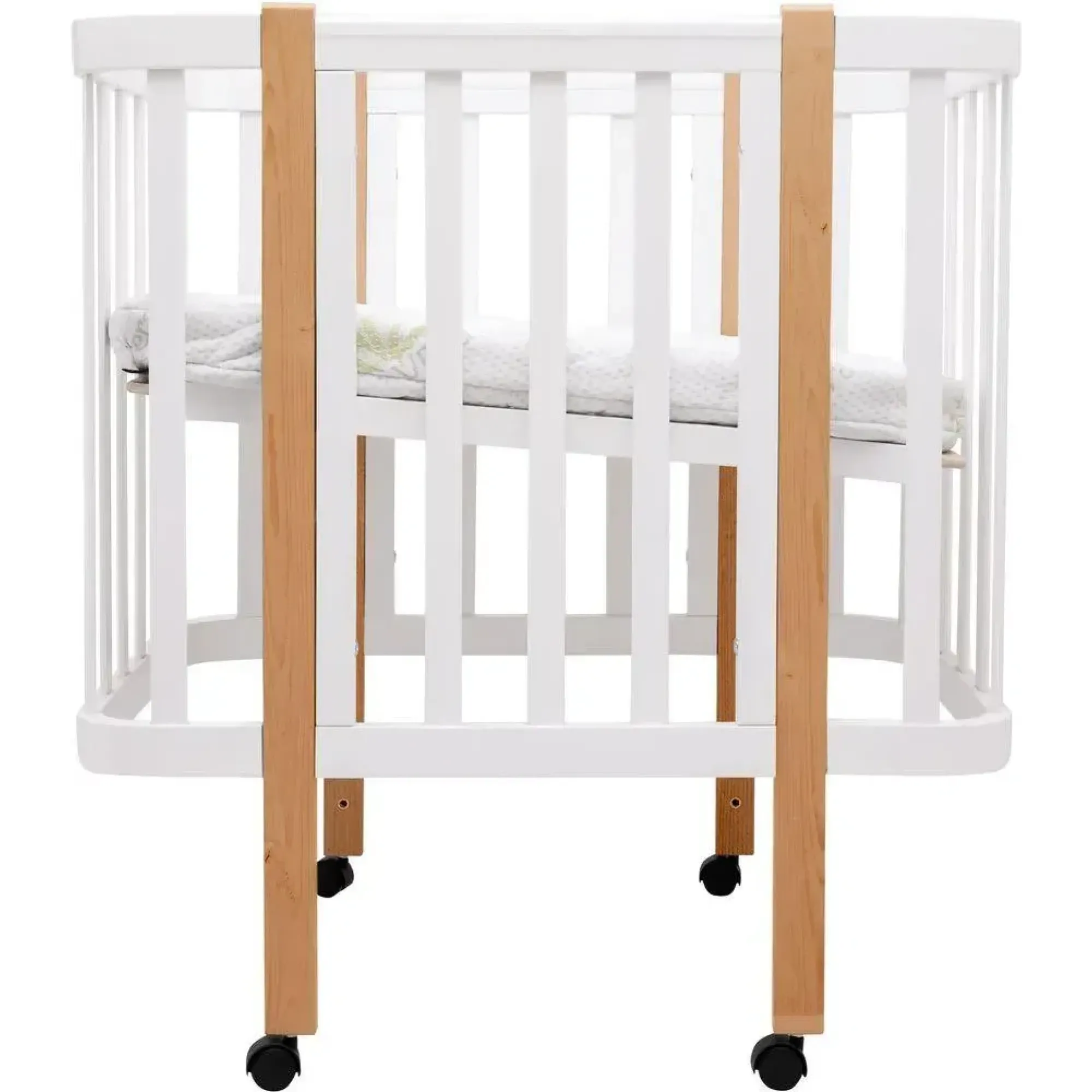 Ліжко Babyroom Місяць LU-1 білий / натуральний