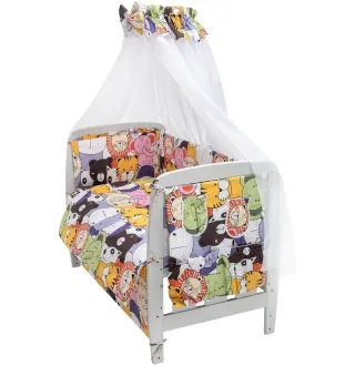 Дитяча постіль Babyroom Gold RG-08 білий (великі звірята)