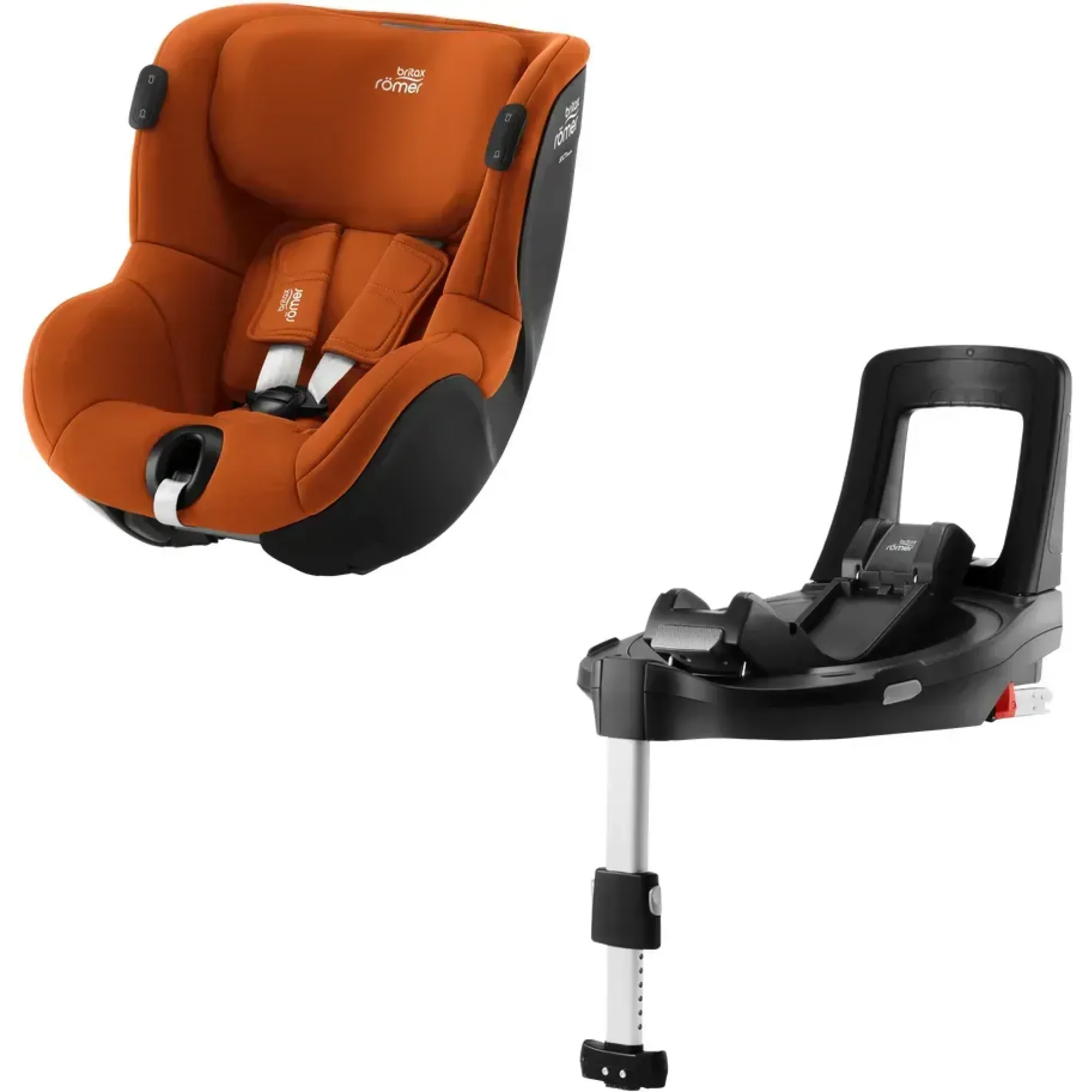 Автокрісло Britax-Romer Dualfix iSense Golden Cognac з платформою Flex Base iSense