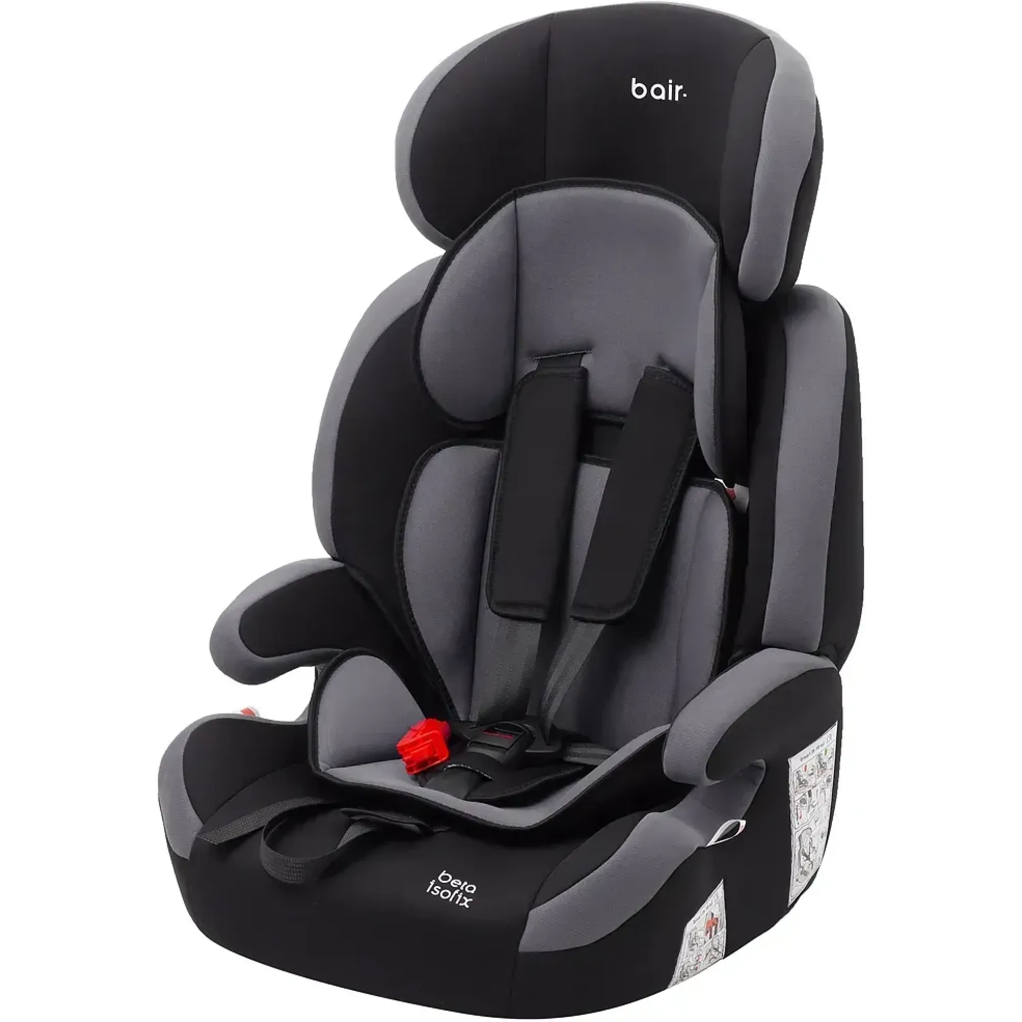 Автокресло Bair Beta Iso-fix DBI2423 Черный / Серый
