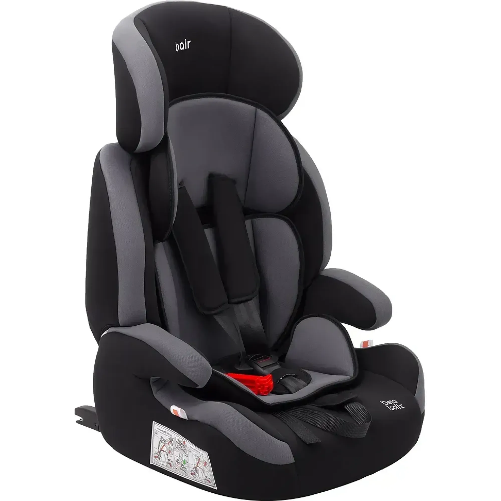 Автокресло Bair Beta Iso-fix DBI2423 Черный / Серый
