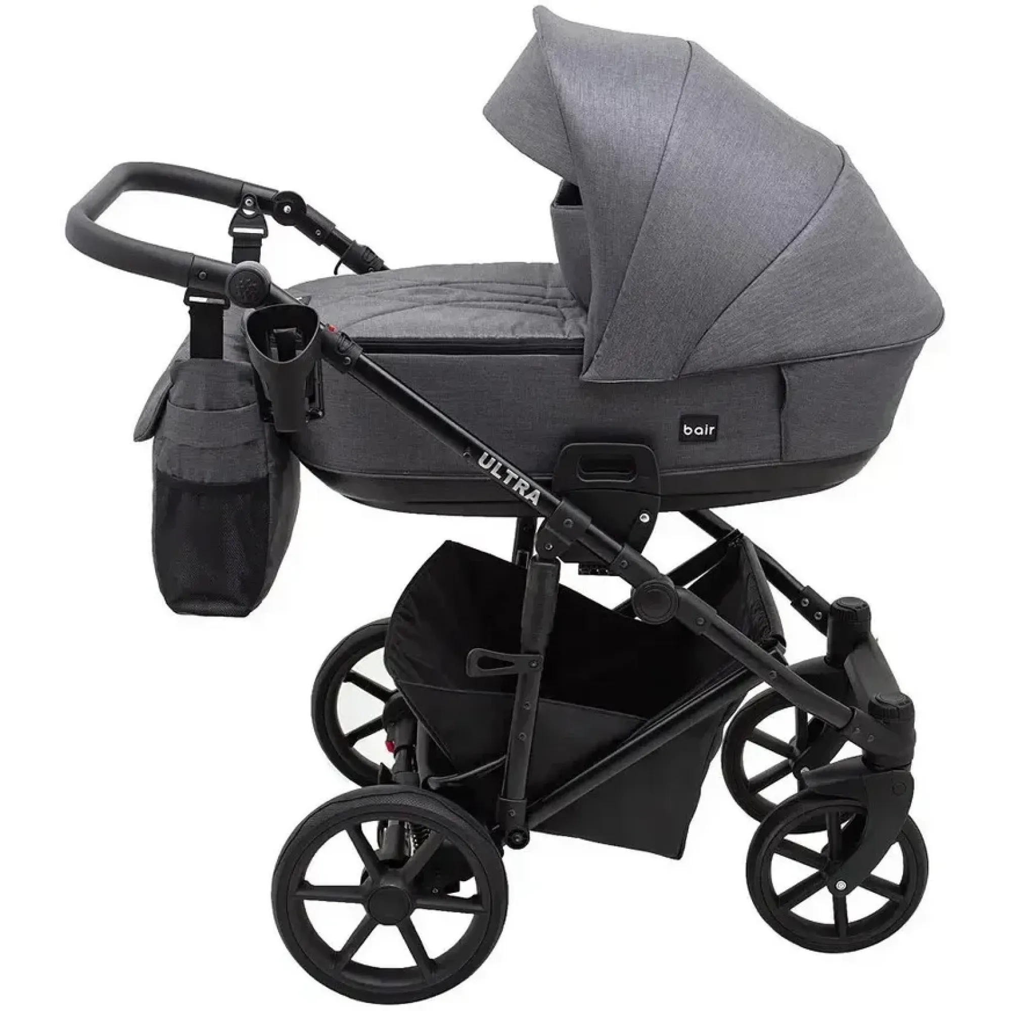 Коляска 2в1 Bair Ultra Soft U-219 Графіт