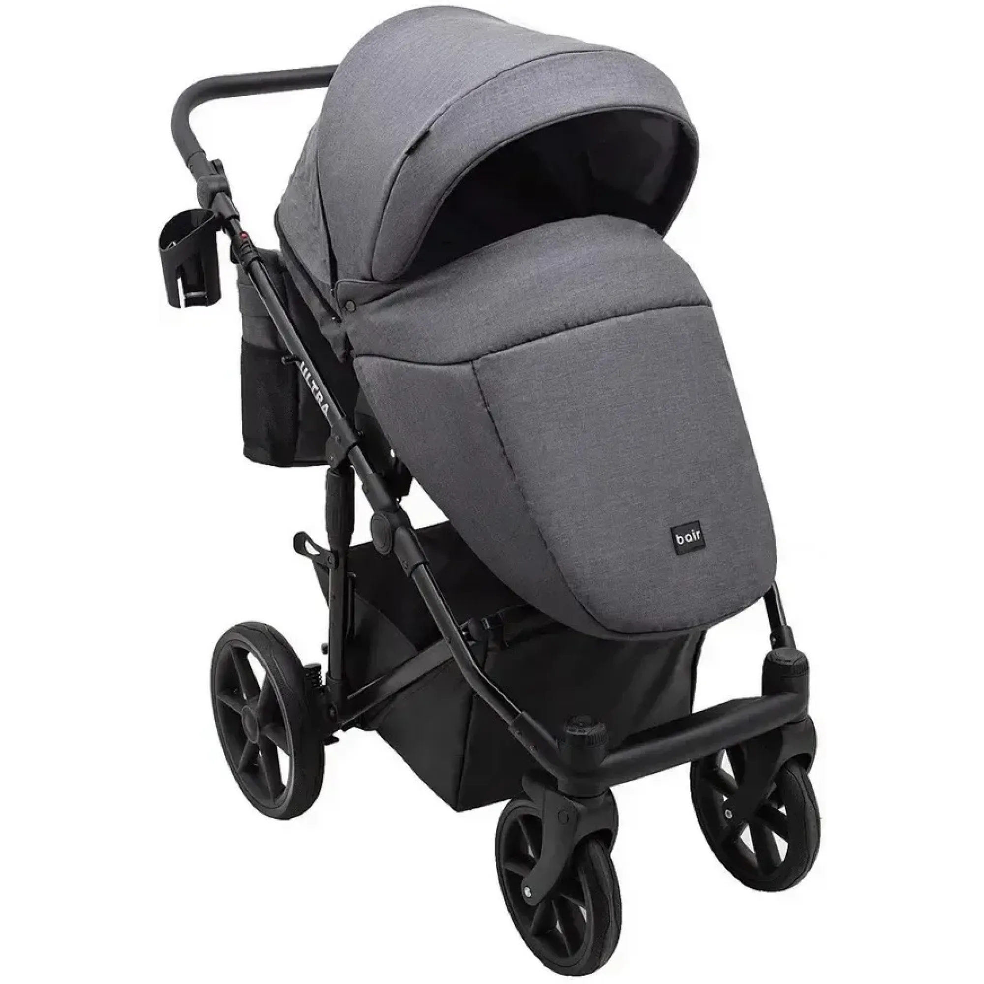 Коляска 2в1 Bair Ultra Soft U-219 Графіт