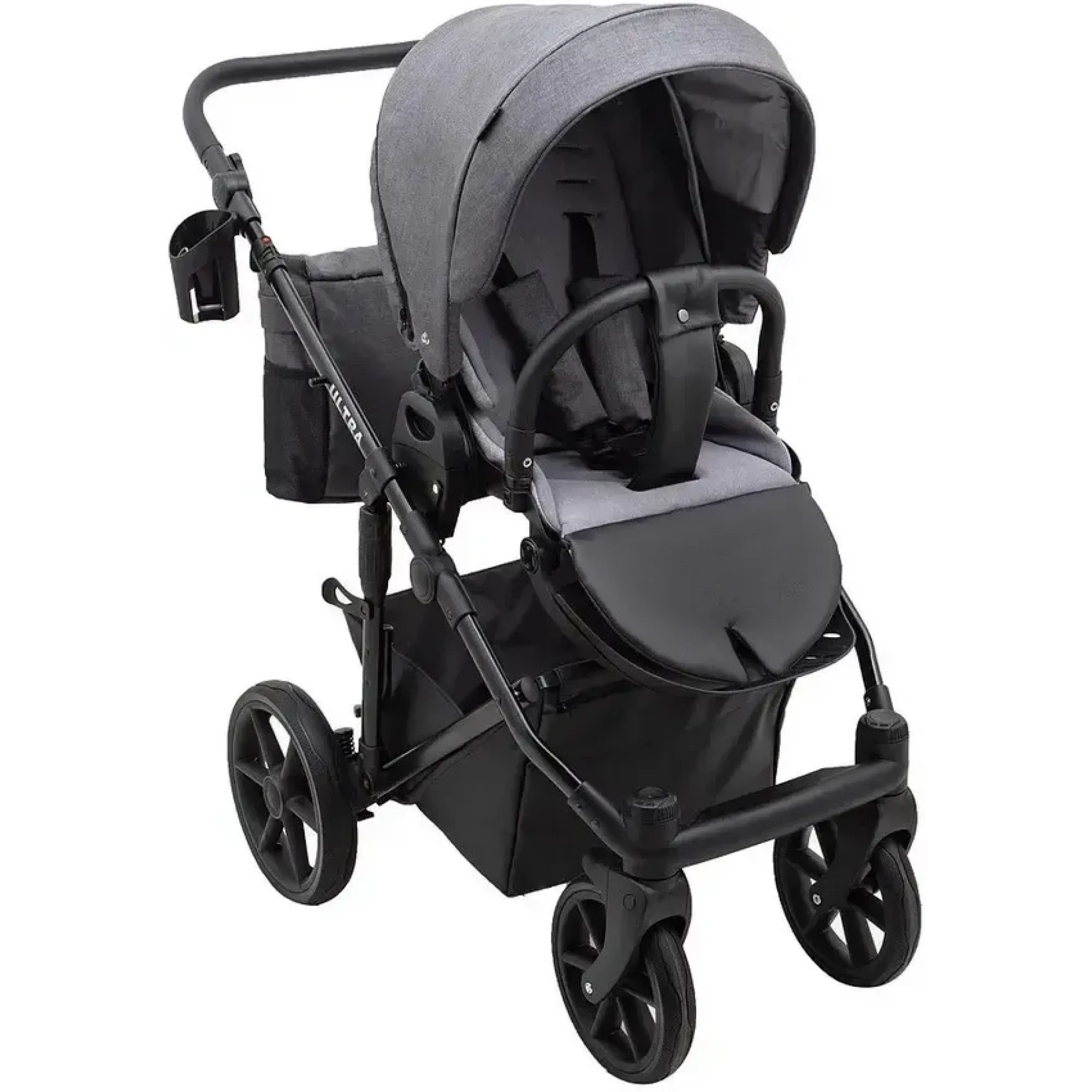 Коляска 2в1 Bair Ultra Soft U-219 Графіт