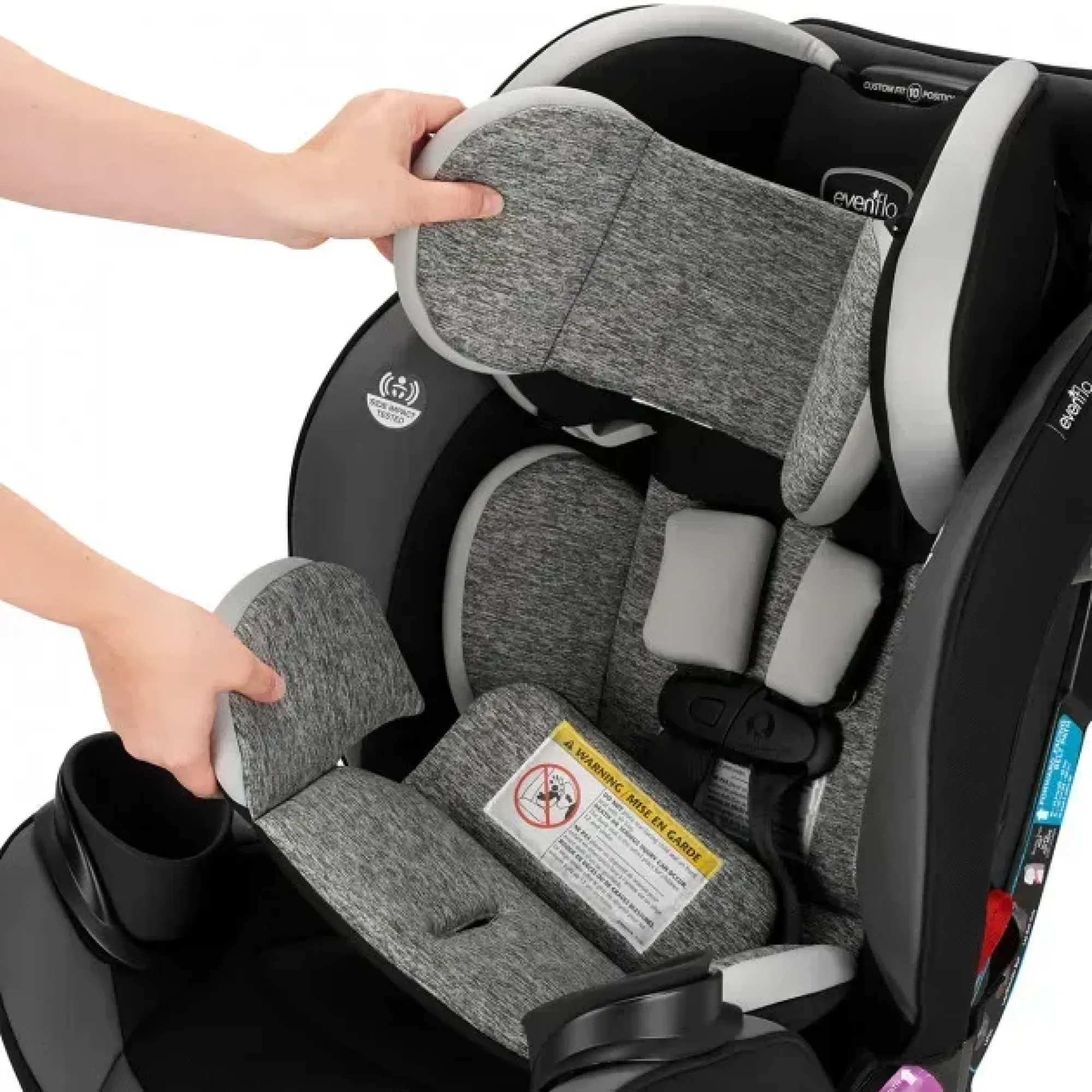 Автокрісло Evenflo Gold EveryStage DLX Onyx з системою SensorSafe та автодотягуванням ременів
