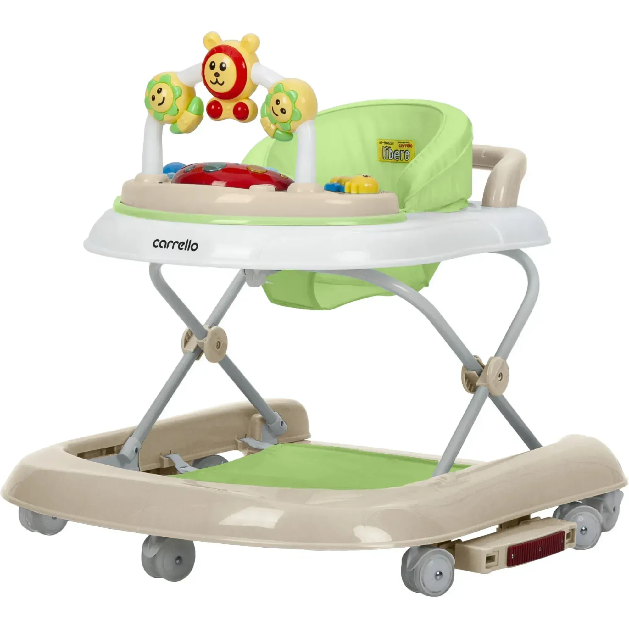 Ходунки CARRELLO Libero CRL-9602/3 Green 3 в 1 (ходунки, гойдалка, каталка) /1/ MOQ