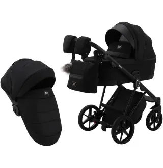 Коляска 2 в 1 Adamex Gallo Thermo GA-12 black diamond