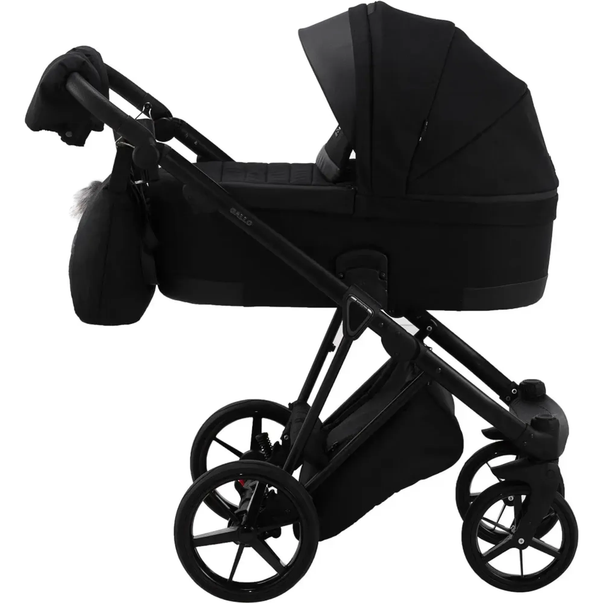 Коляска 2 в 1 Adamex Gallo Thermo GA-12 black diamond