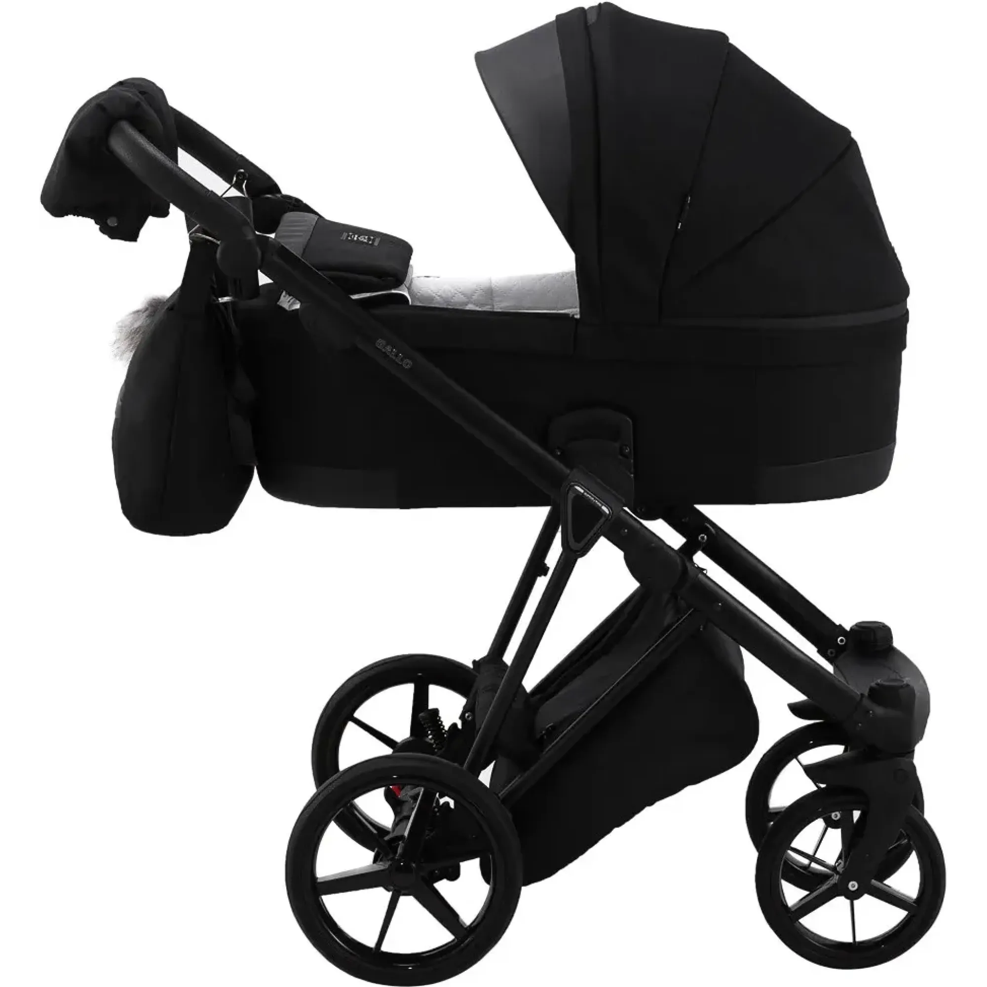 Коляска 2 в 1 Adamex Gallo Thermo GA-12 black diamond
