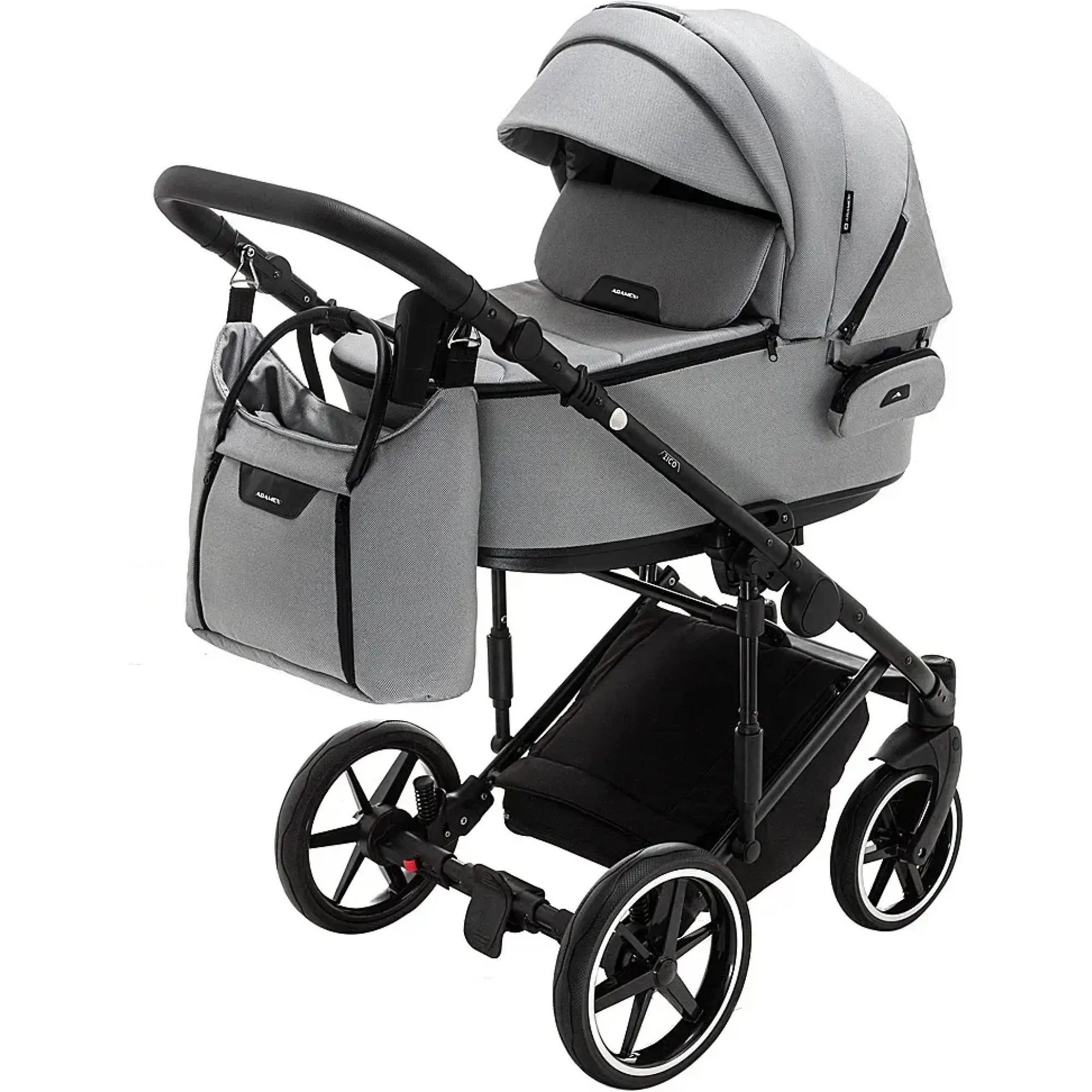 Коляска 2 в 1 Adamex Porto Light Tip TK-83 сірий