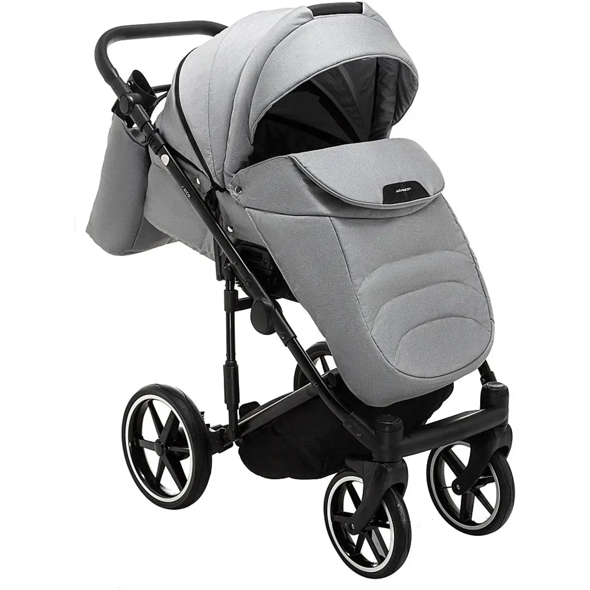 Коляска 2 в 1 Adamex Porto Light Tip TK-83 сірий