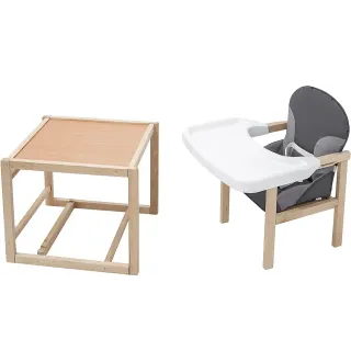 Стільчик-трансформер Babyroom Поні-230 eko графіт / сірий