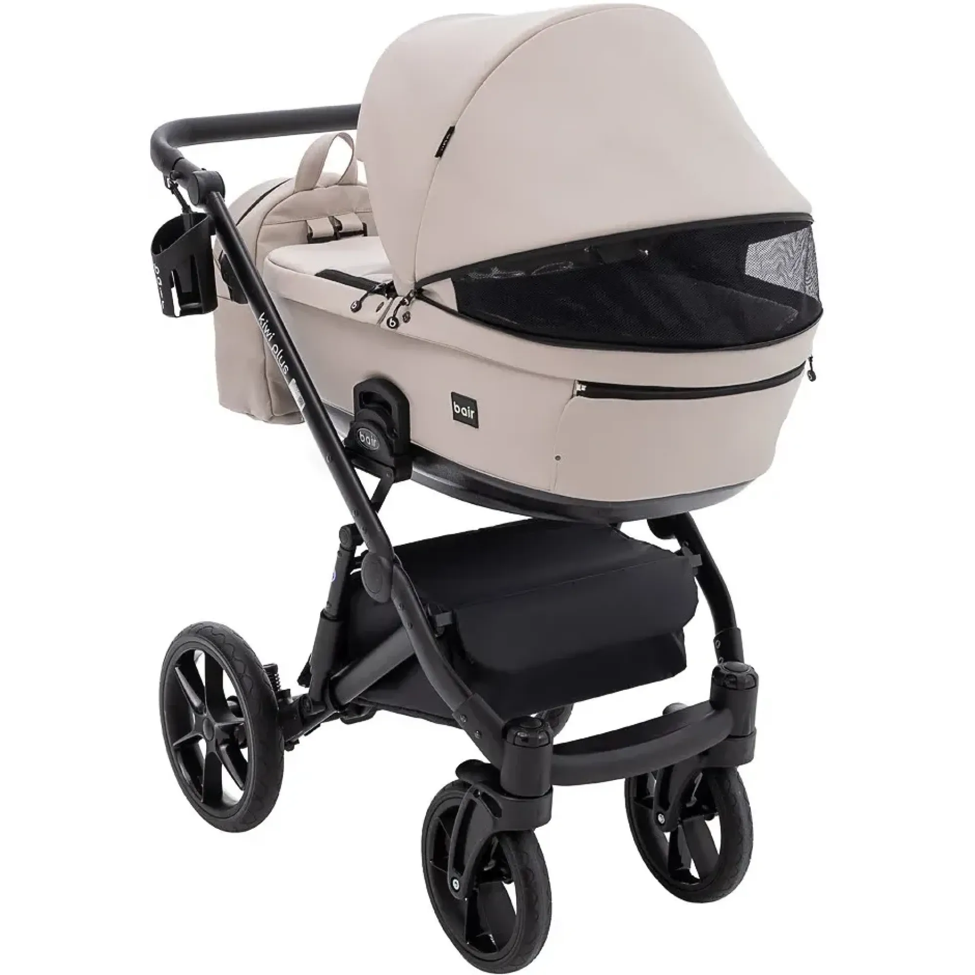 Коляска 2 в 1 Bair Kiwi Plus ECO BKP-33 капучино