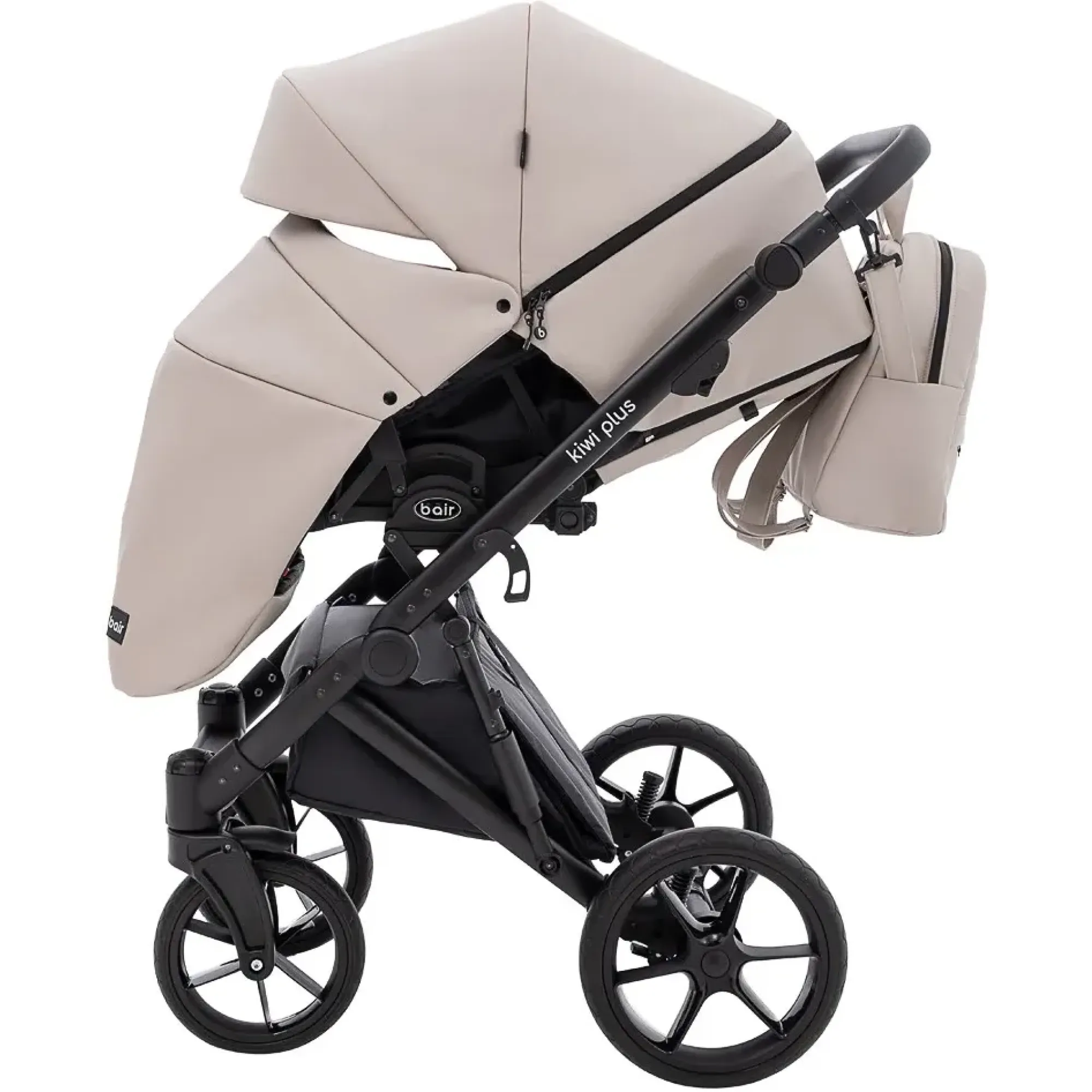 Коляска 2 в 1 Bair Kiwi Plus ECO BKP-33 капучино