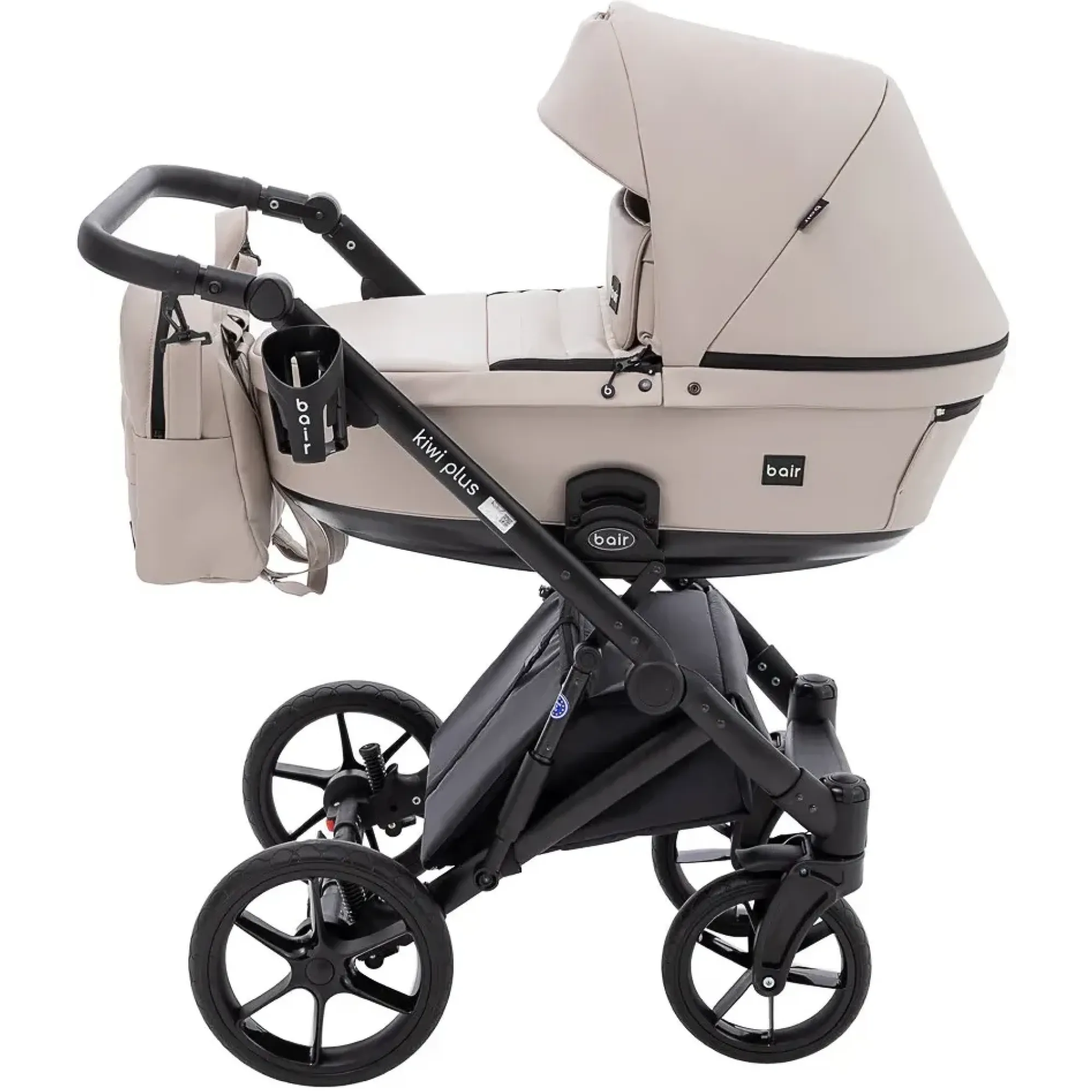 Коляска 2 в 1 Bair Kiwi Plus ECO BKP-33 капучино