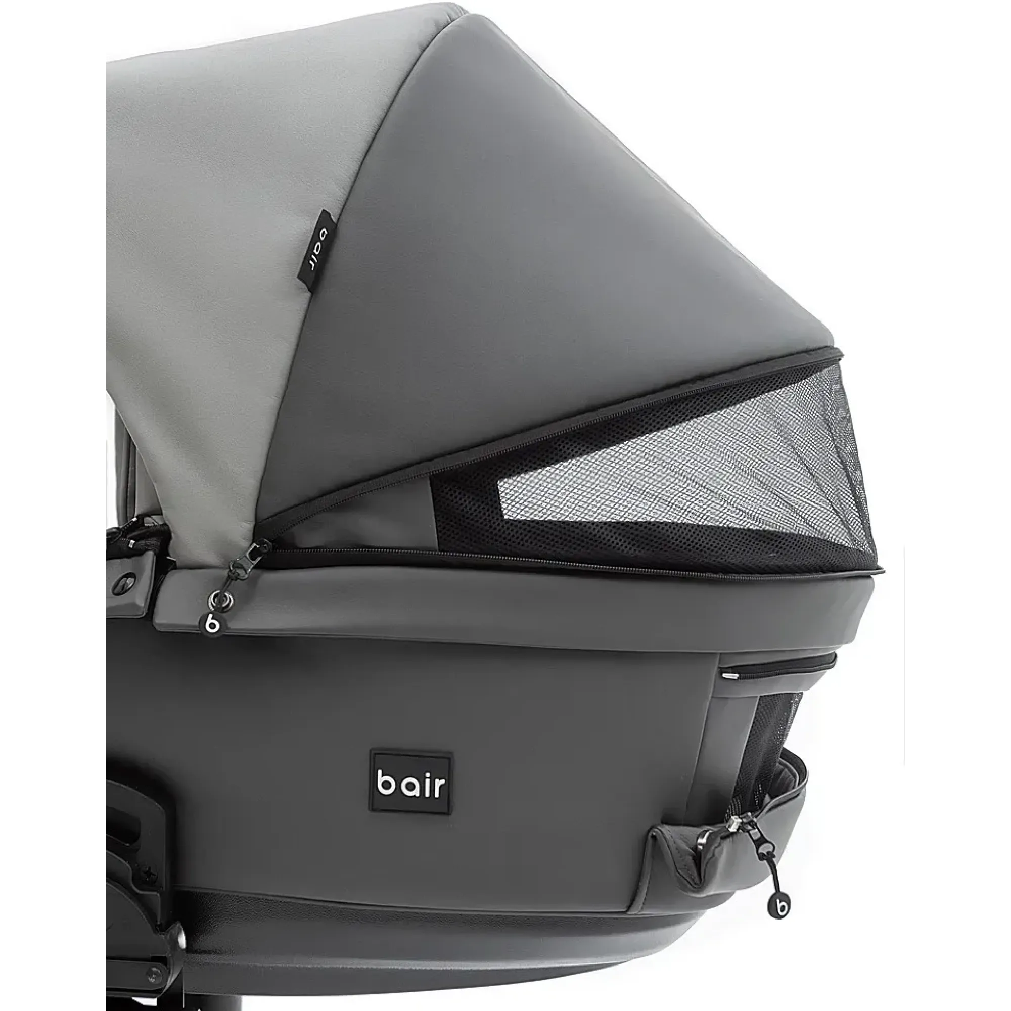 Коляска 2 в 1 для двійні Bair Kiwi DUO ECO BKD-21/15 сірий / графіт