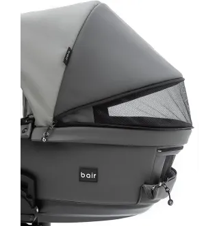 Коляска 2 в 1 для двійні Bair Kiwi DUO ECO BKD-21/15 сірий / графіт