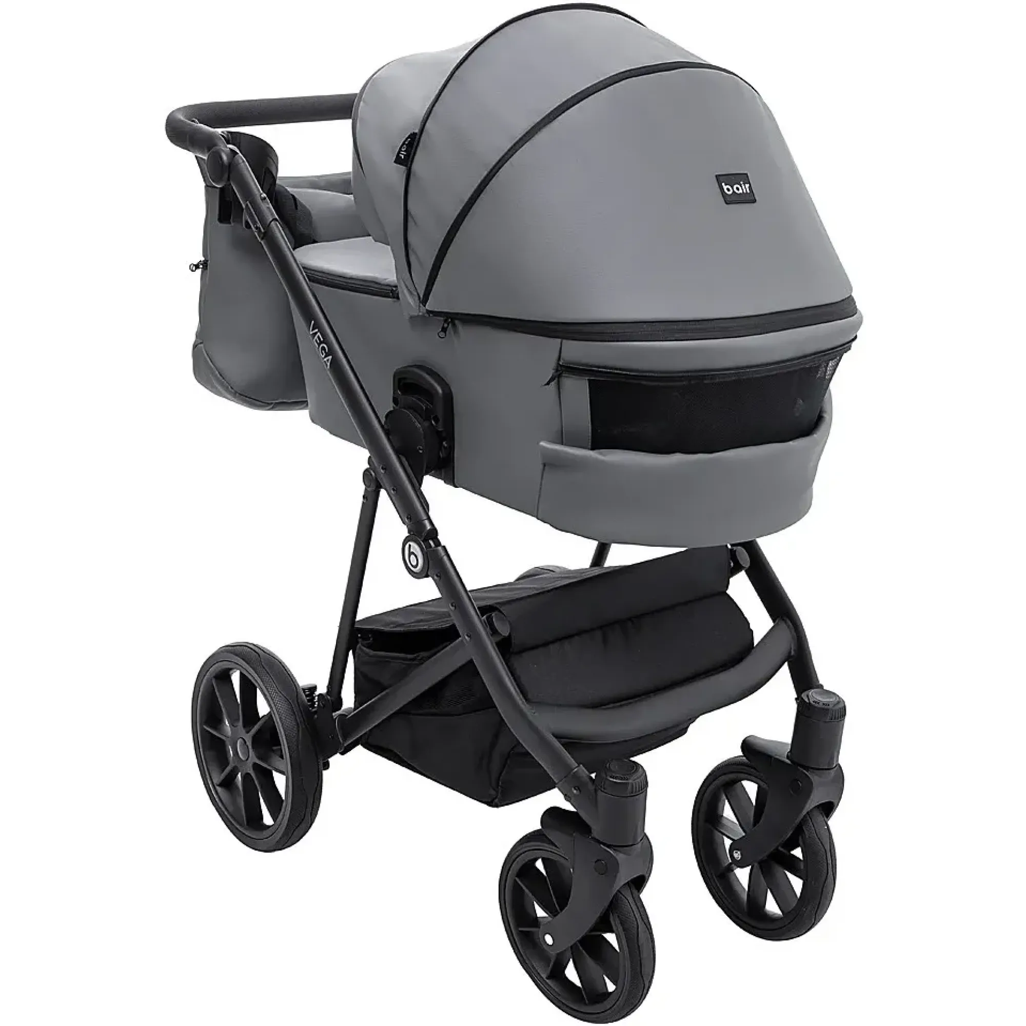 Коляска 2 в 1 Bair Vega ECO VE-47 темно-сірий