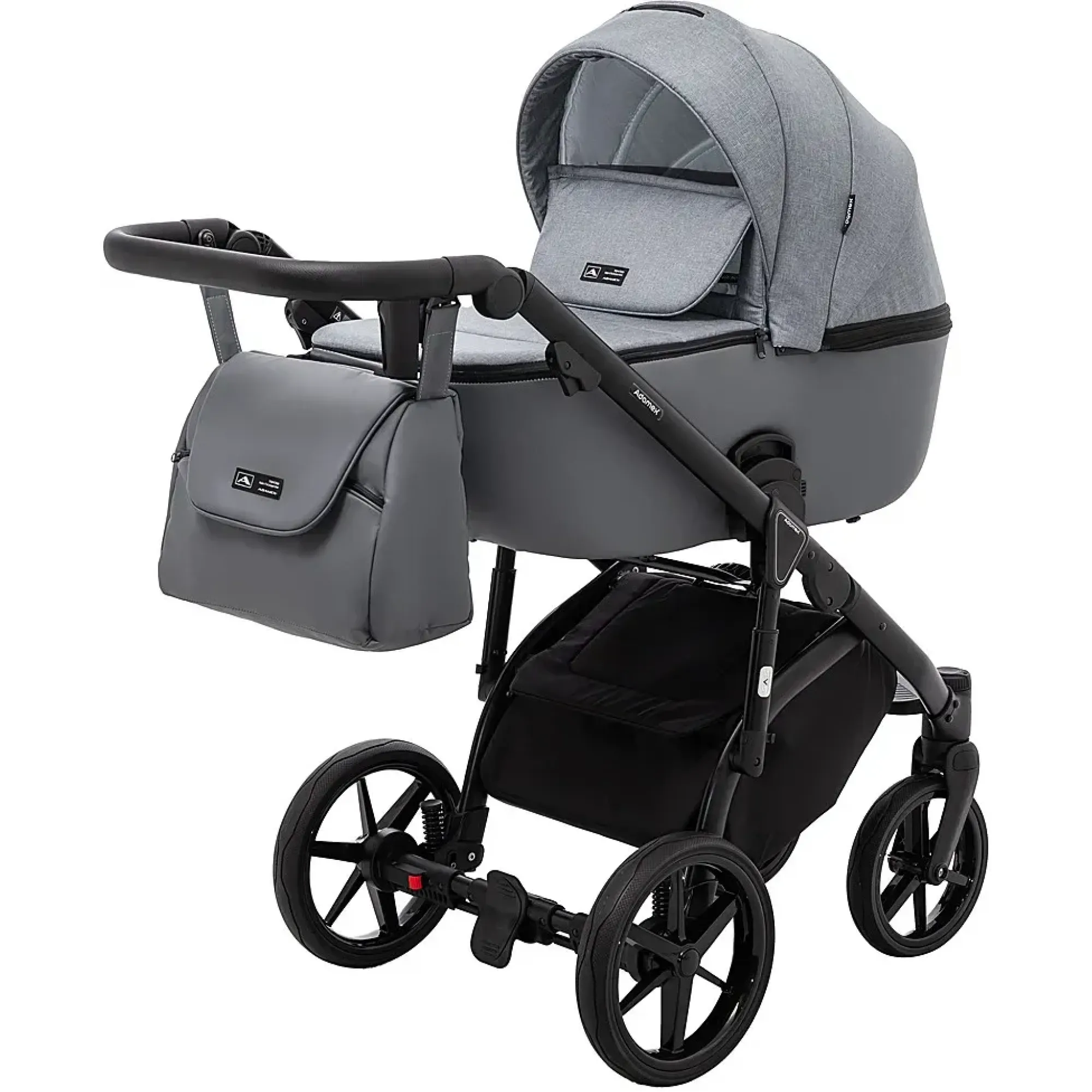 Коляска 2 в 1 Adamex Nola PS-113 графіт