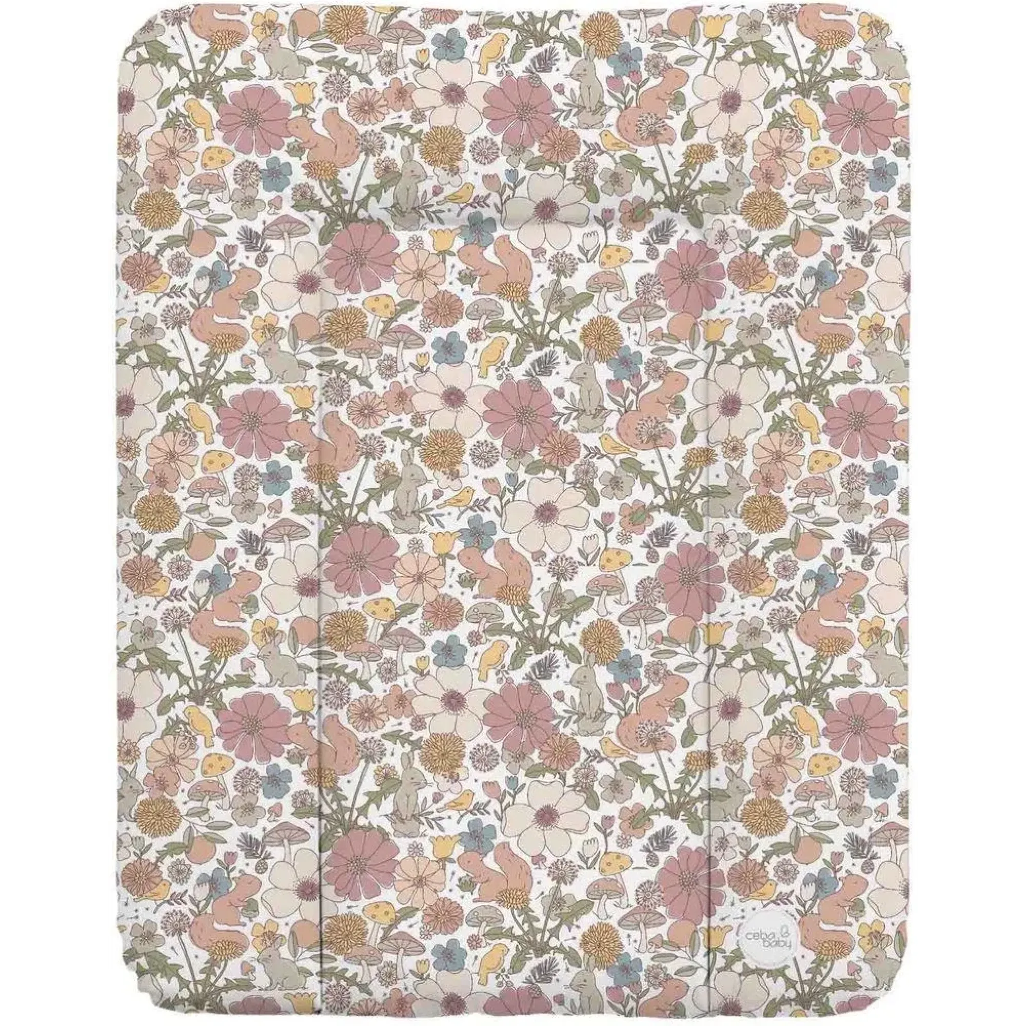Повивальний матрац мʼякий Ceba Baby Soft changing mat small (50x70 cm) W-143-000-732 basic garden