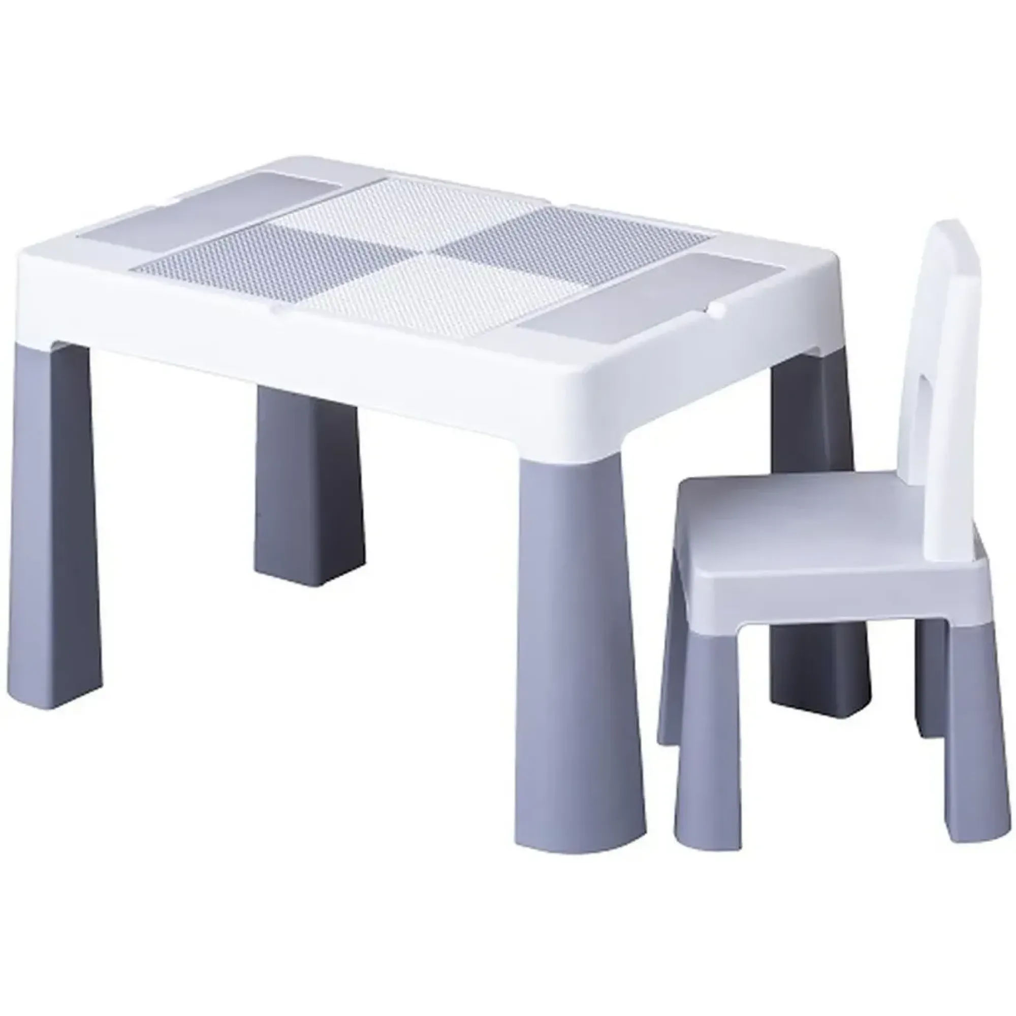 Комплект стіл та стілець Tega Multifun ECO set (table, 1 chair) MF-004-106 grey (сірий)
