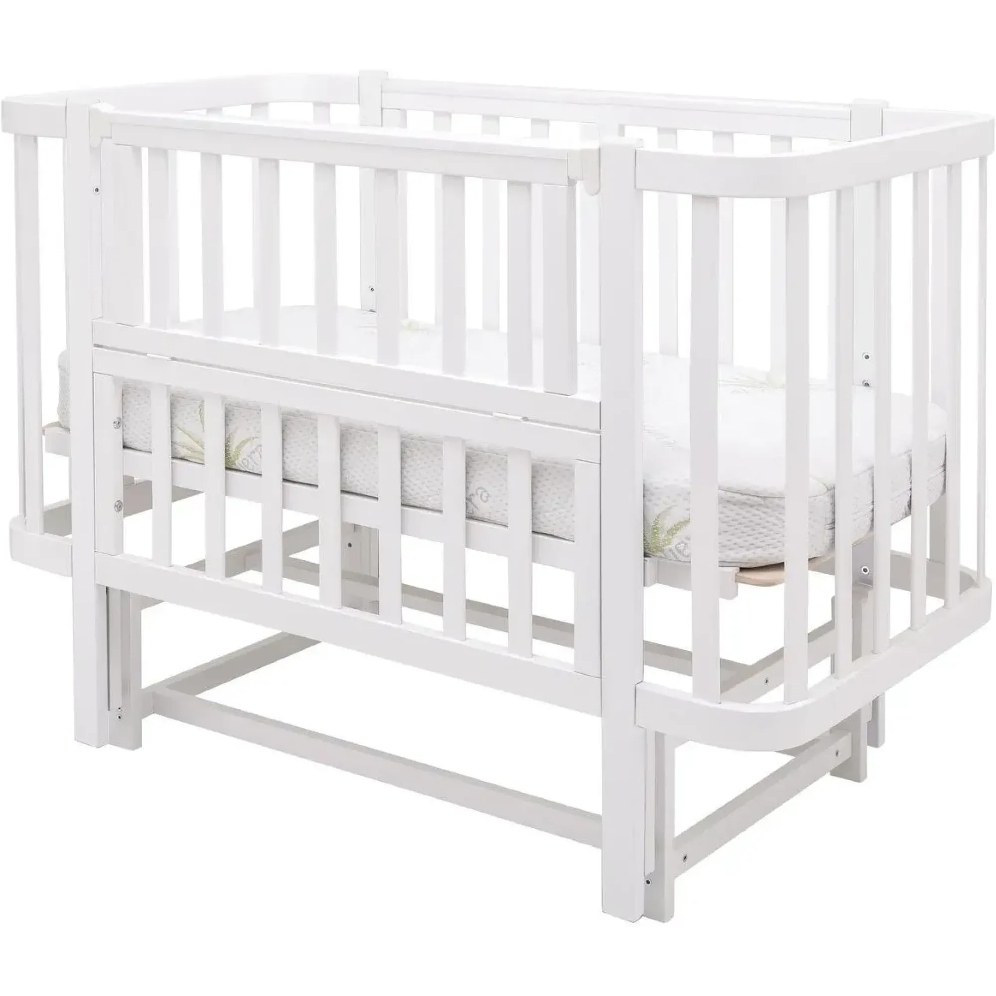 Ліжко Babyroom Місяць LU-2 маятник білий