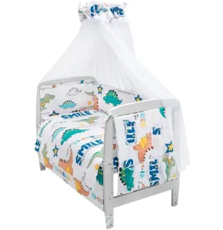 Дитяча постіль Babyroom Gold RG-08 білий (динозаврики)