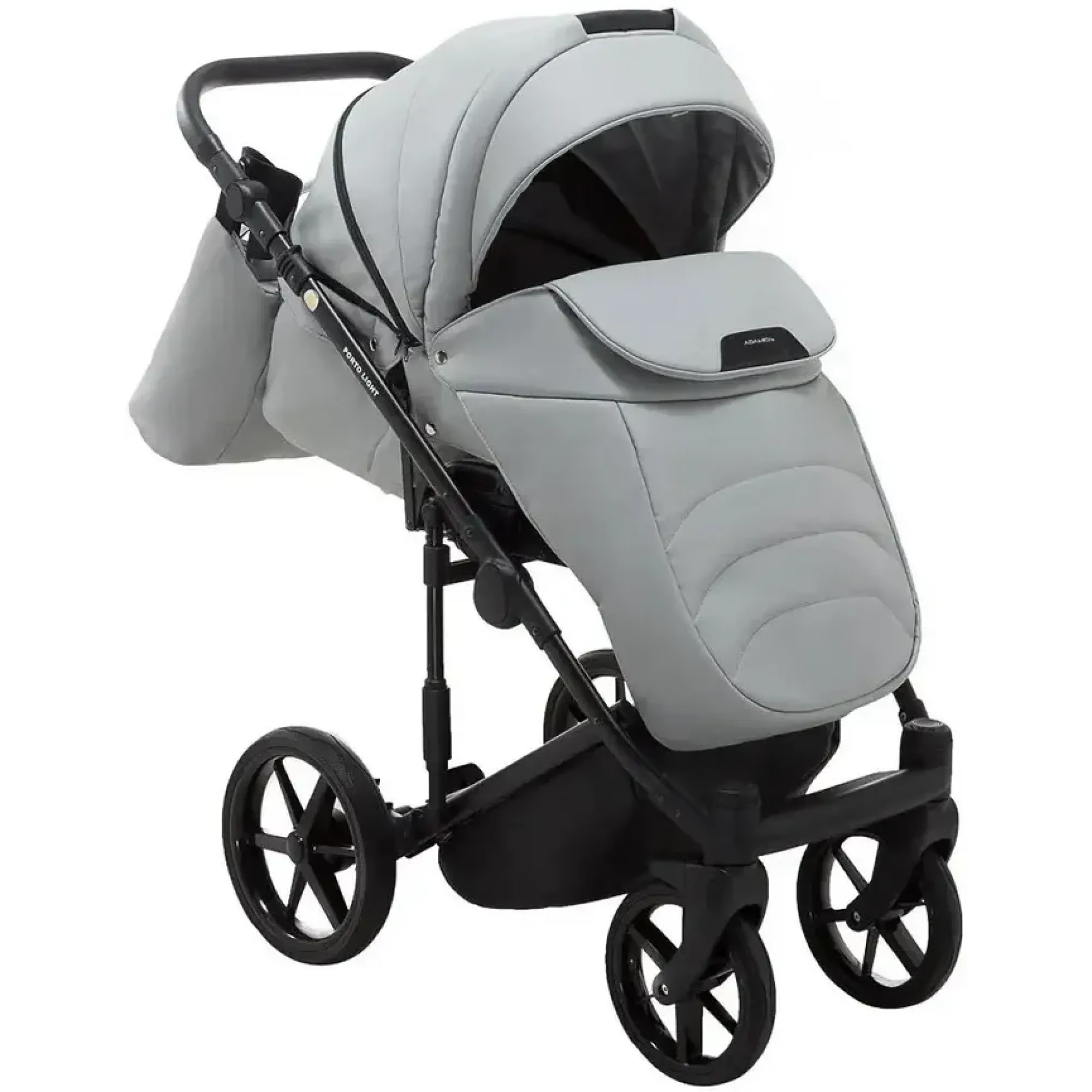 Коляска 2в1 Adamex Porto Light Eco SA-3 Світло-сірий