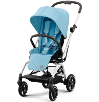 Прогулянкова коляска Cybex Eezy S Twist+ 2 SLV Beach Blue (з бампером) Прогулянкова коляска Cybex Eezy S Twist+ 2 SLV Beach Blue (з бампером)